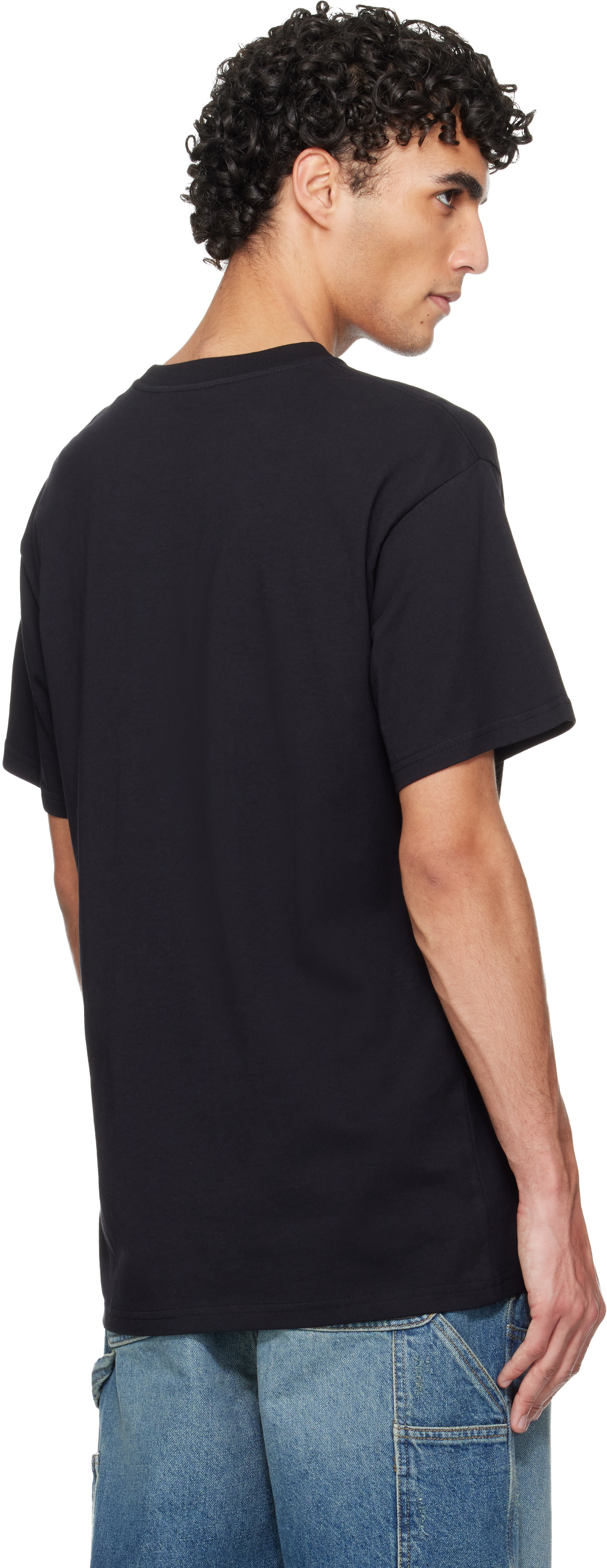 Carhartt Work In Progress - T-shirt noir à logo Script brodé