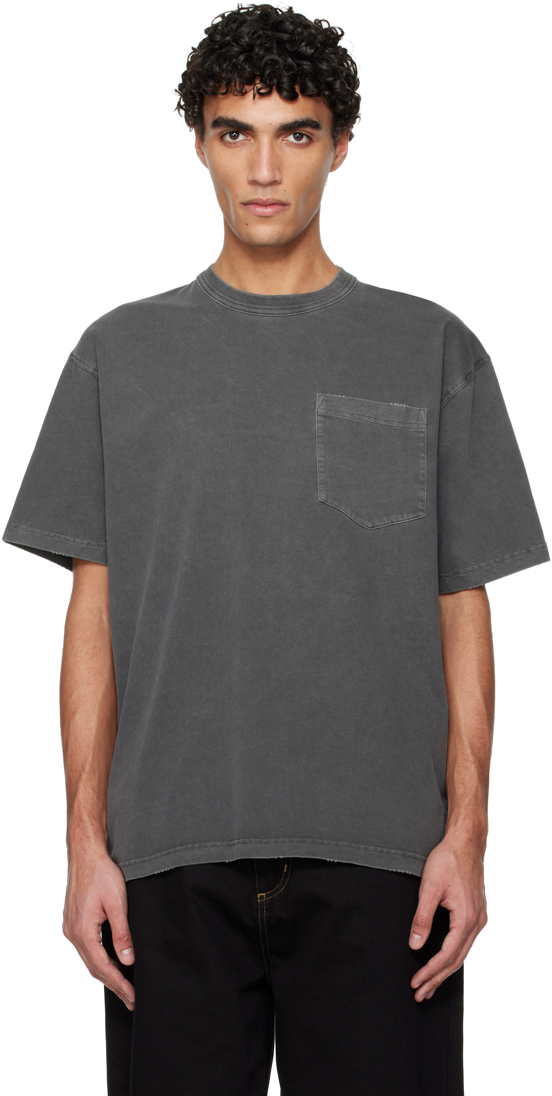 Carhartt Work In Progress - 그레이 토리온 포켓 티셔츠