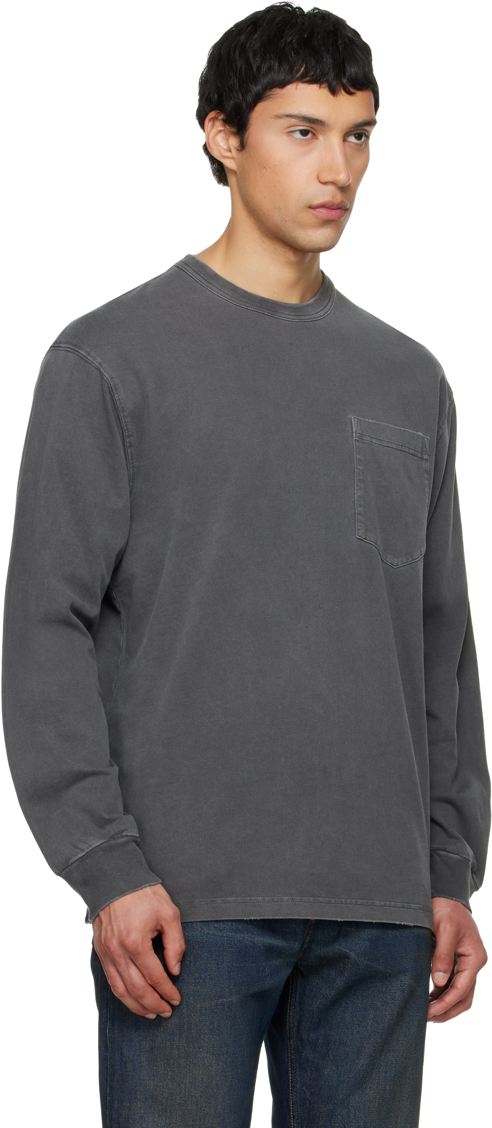 Carhartt Work In Progress: グレー L/S Torion ポケットTシャツ 