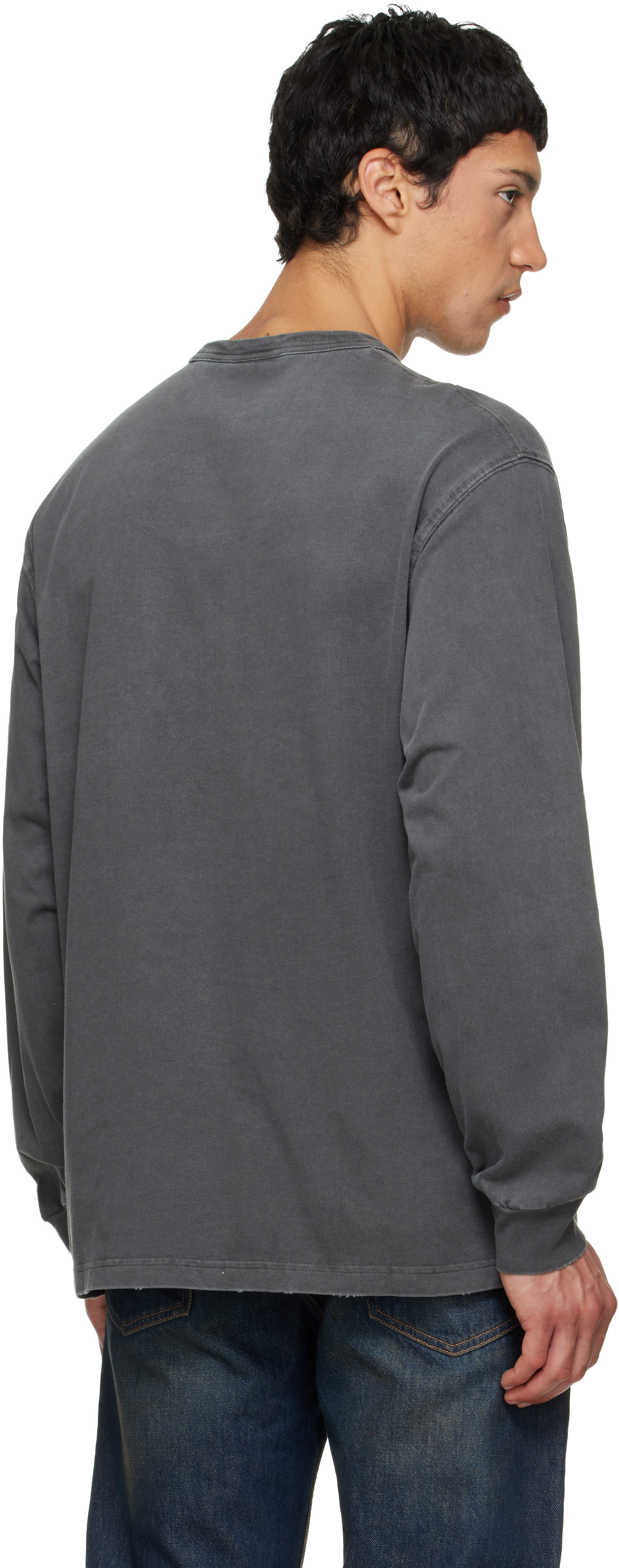 Carhartt Work In Progress - 그레이 L/S 토리온 포켓 티셔츠