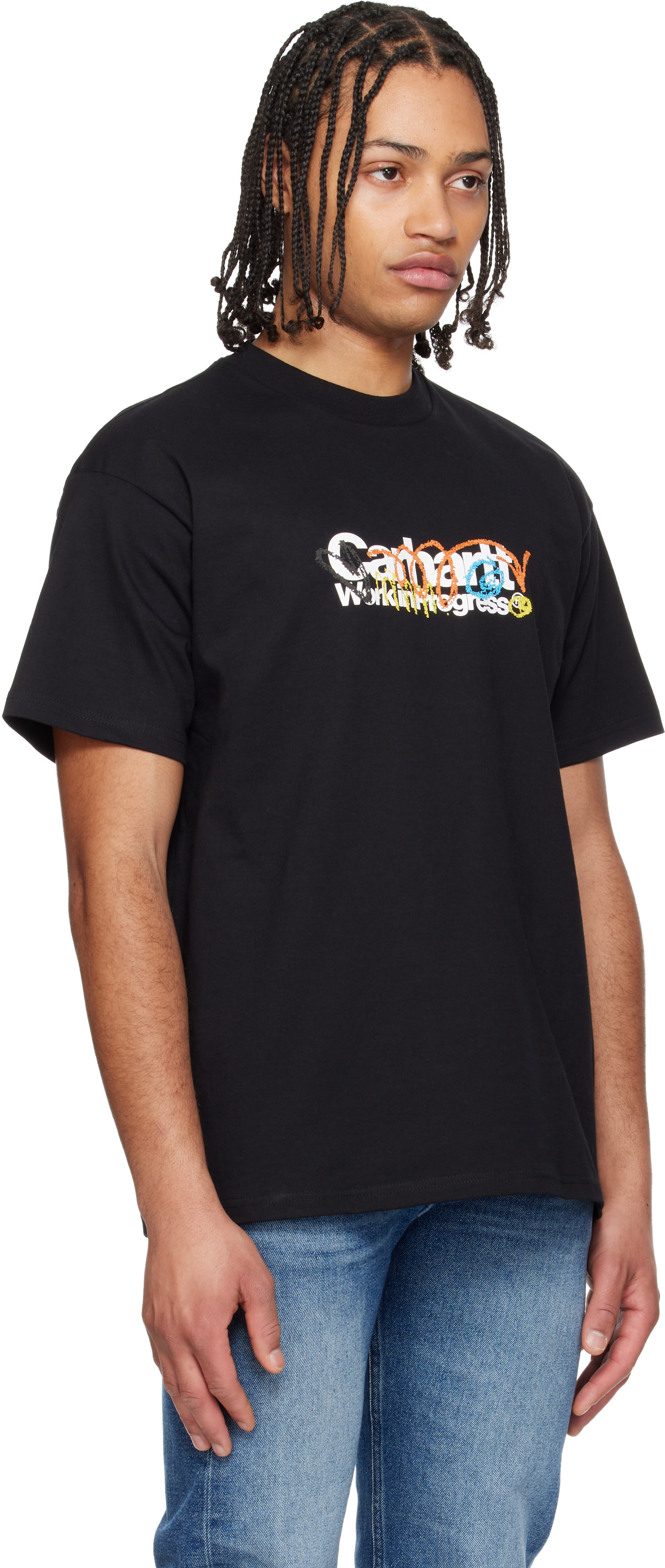 Carhartt Work In Progress: Black Primary T-Shirt | SSENSE