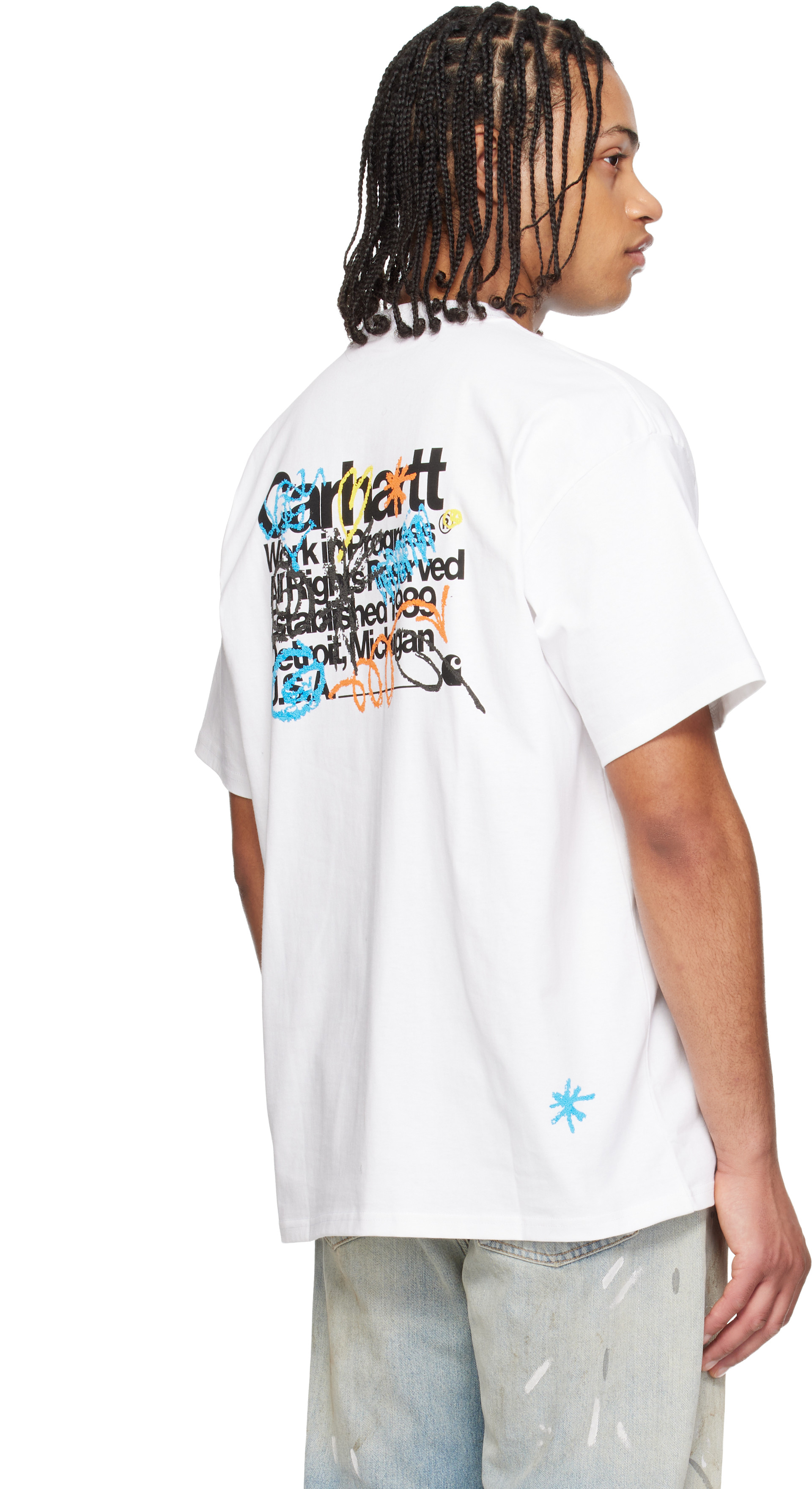 Carhartt Work In Progress - 화이트 프라이머리 티셔츠