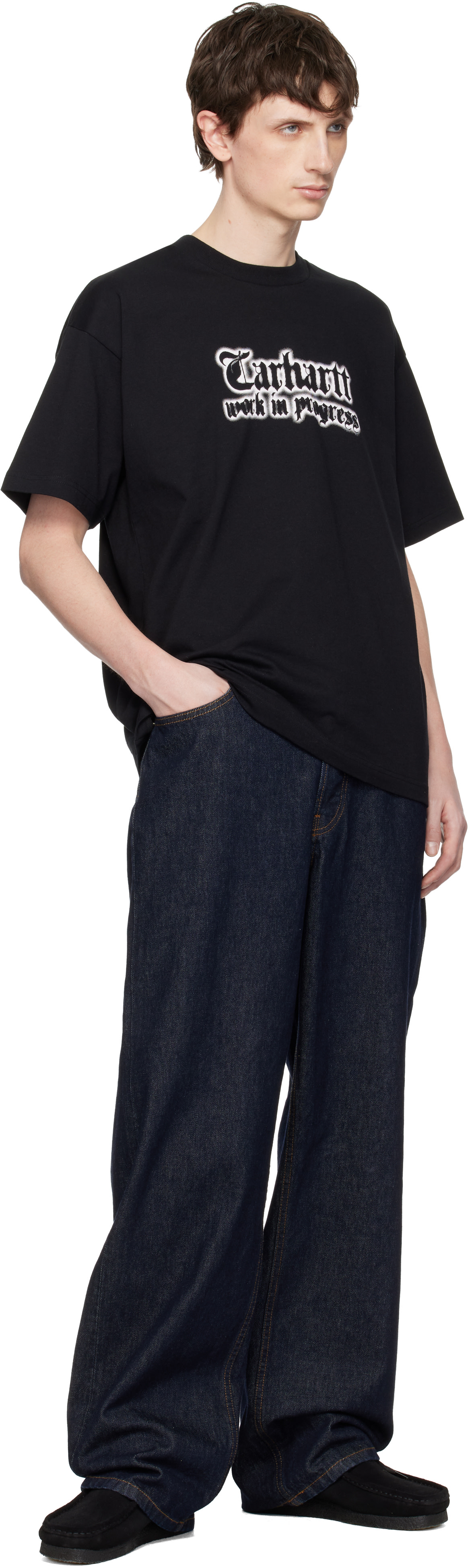 Carhartt Work In Progress: Black S/S World Tour T-shirt | SSENSE