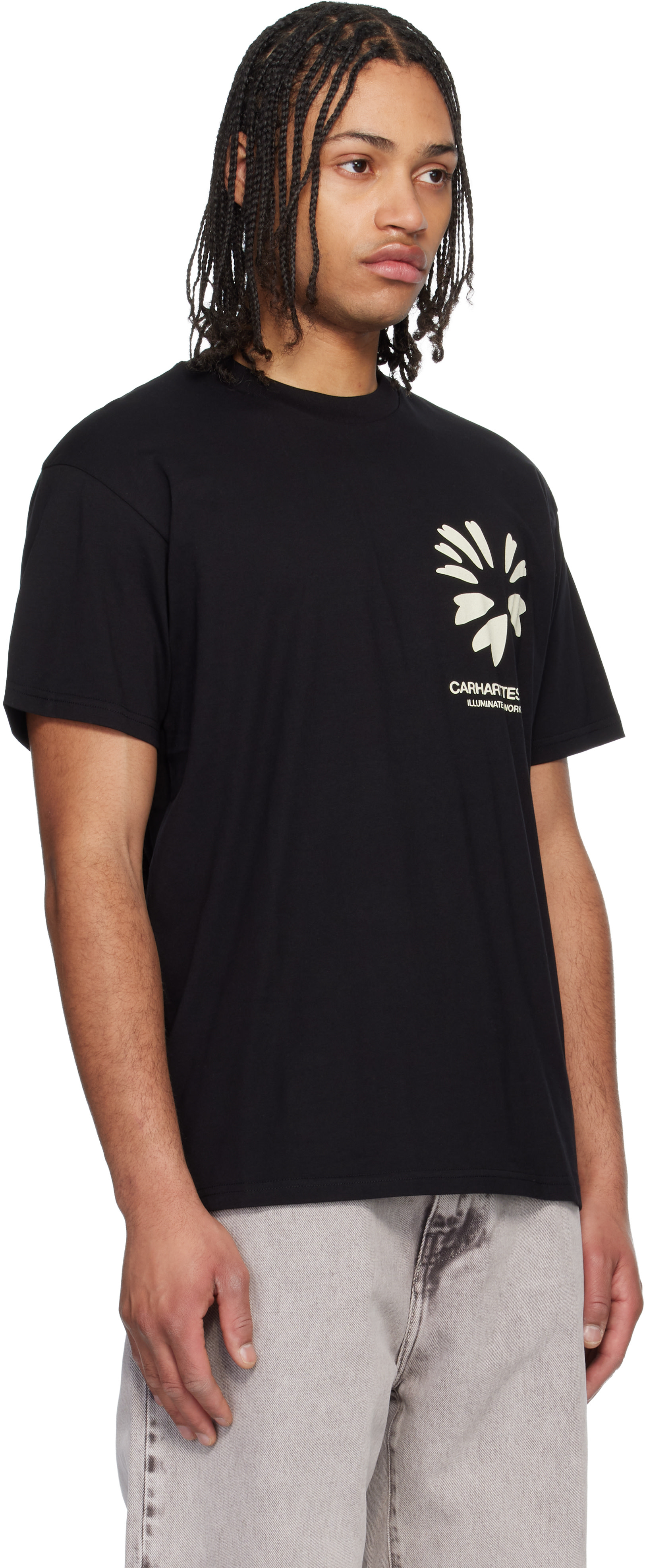 Carhartt Work In Progress - 블랙 컴피 티셔츠