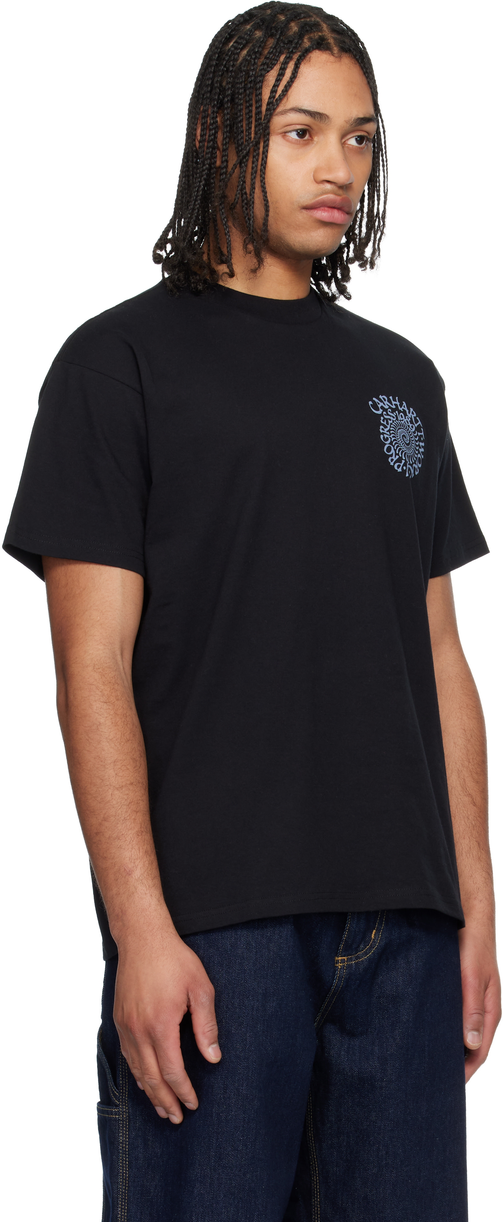 Carhartt Work In Progress: ブラック Spirals Tシャツ | SSENSE 日本