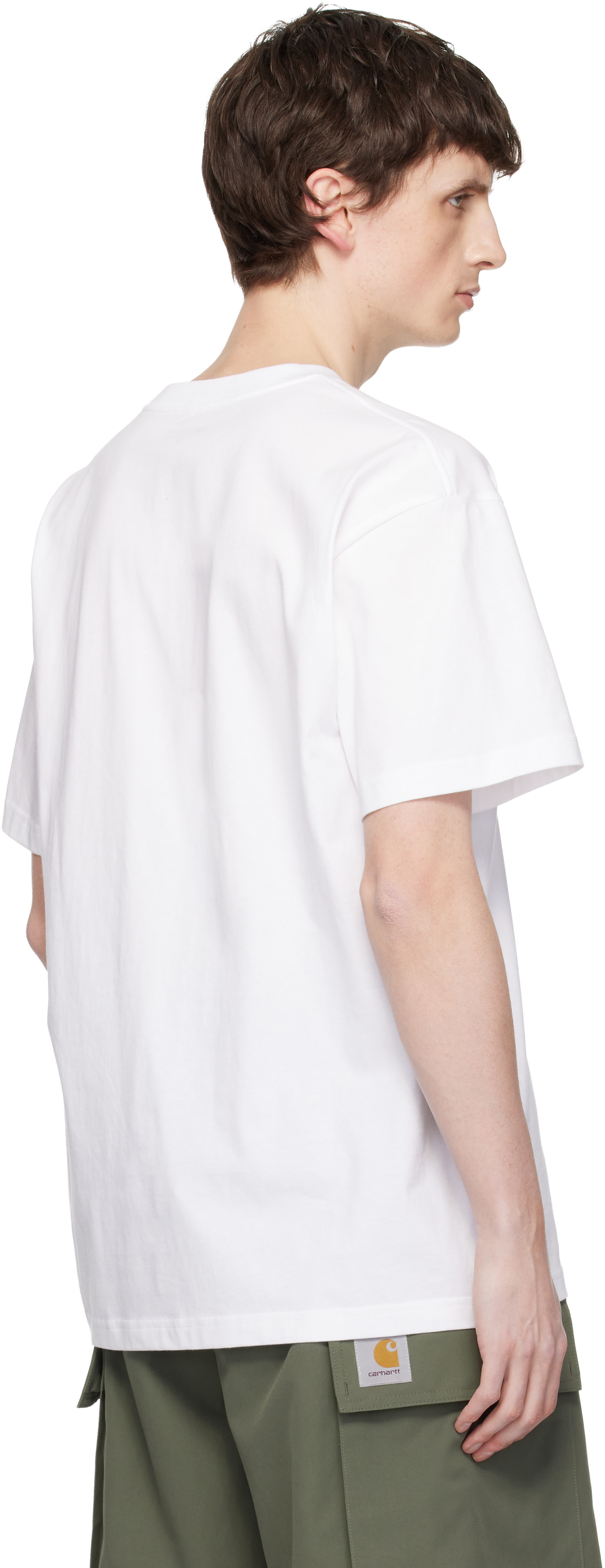 Carhartt Work In Progress - T-shirt blanc à logo Cloud Script