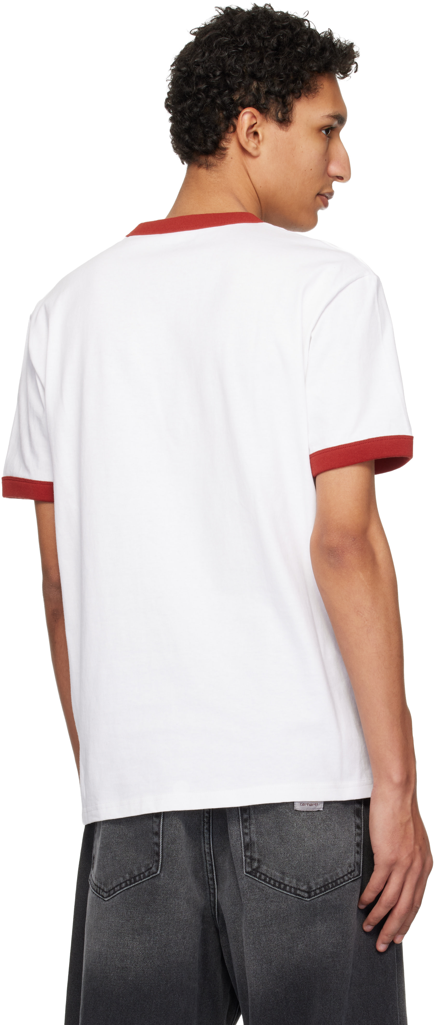 Carhartt Work In Progress: White S/S Lp Ringer T-shirt | SSENSE