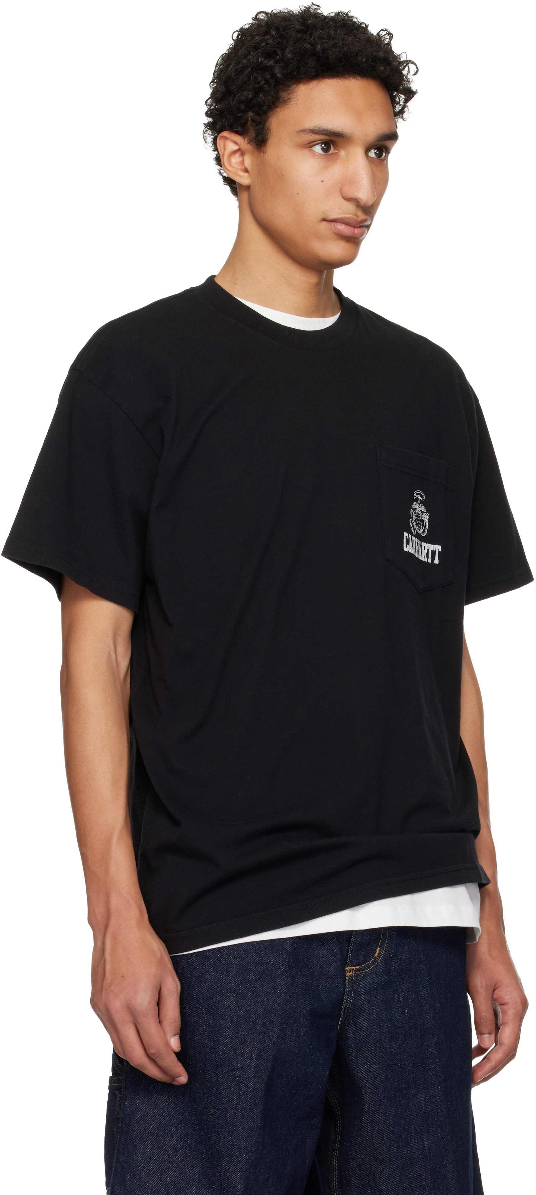 Carhartt Work In Progress: Black S/S Pond Corps Pocket T-shirt