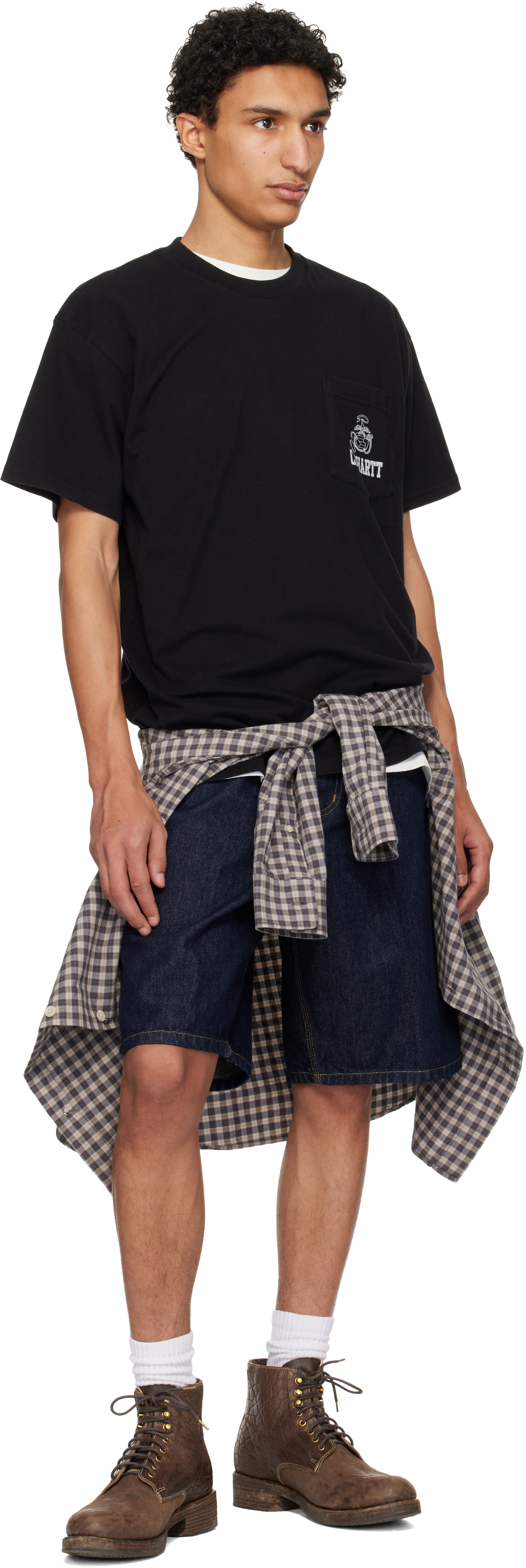 Carhartt Work In Progress: Black S/S Pond Corps Pocket T-shirt