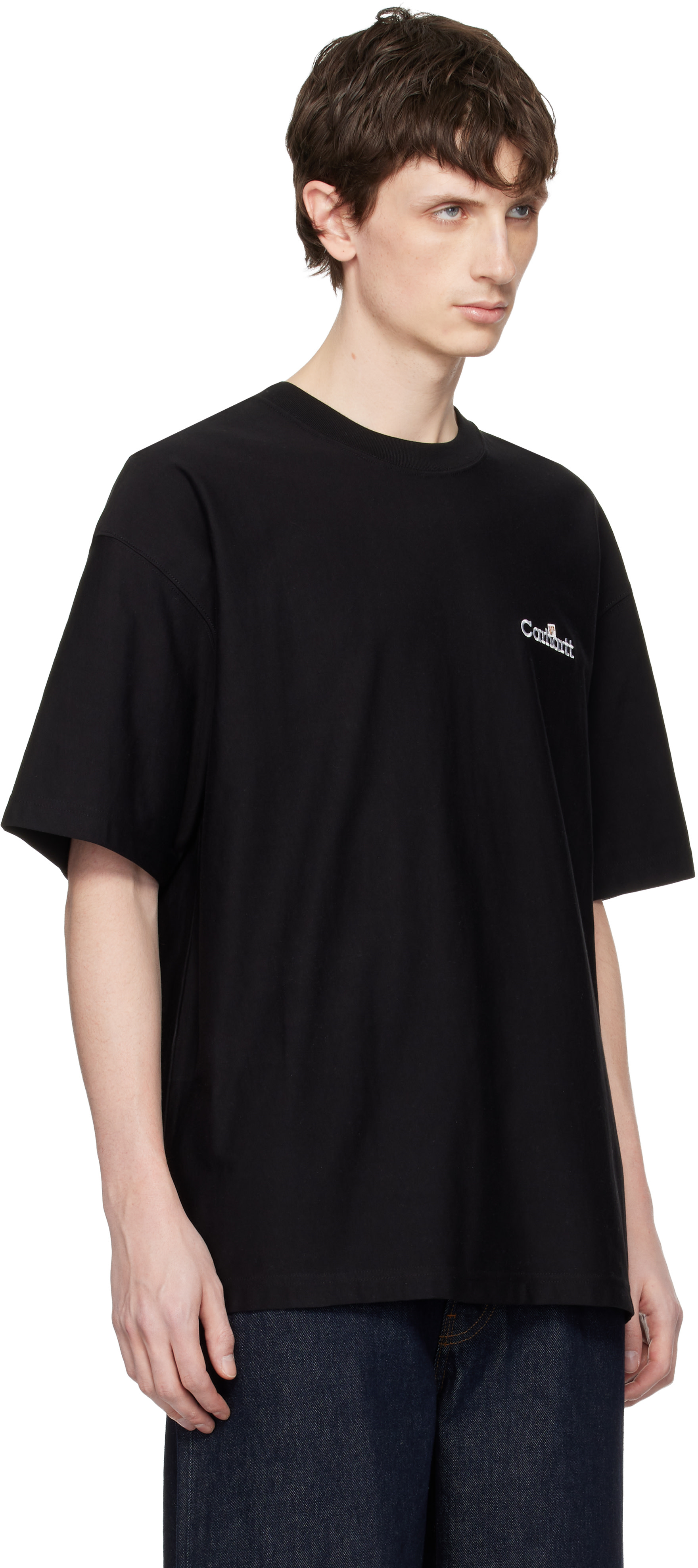 Carhartt Work In Progress: Black WIP Label T-shirt | SSENSE