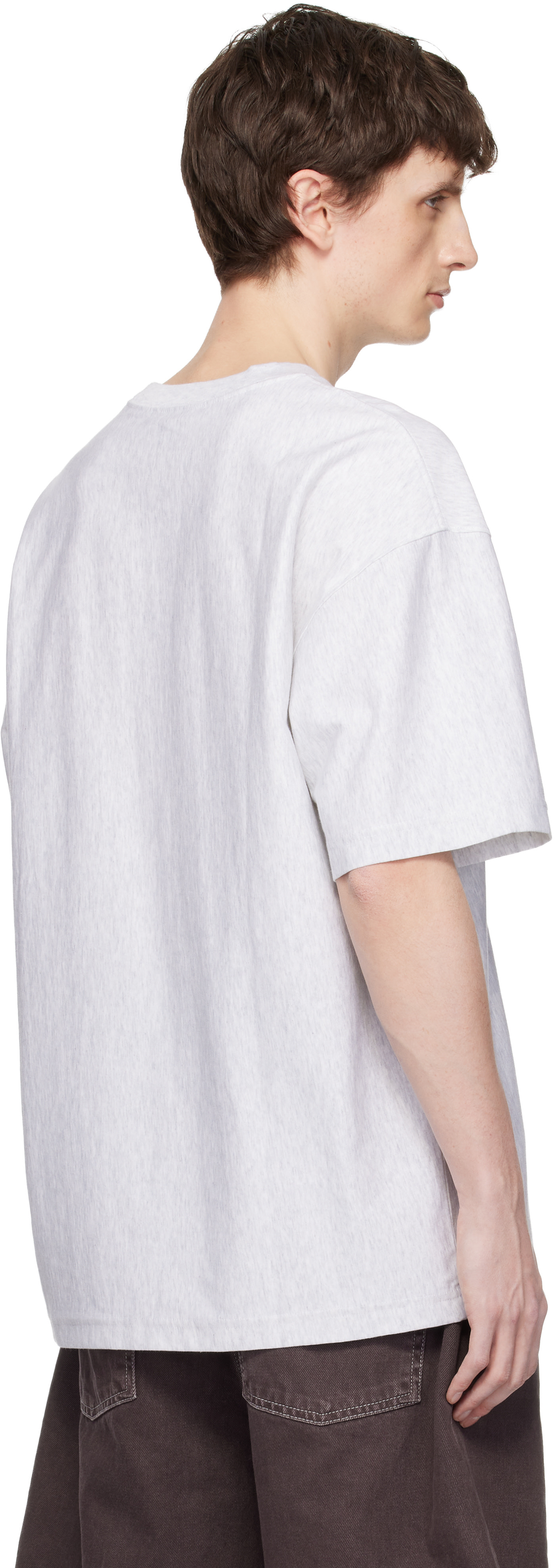 Carhartt Work In Progress: Gray WIP Label T-shirt | SSENSE