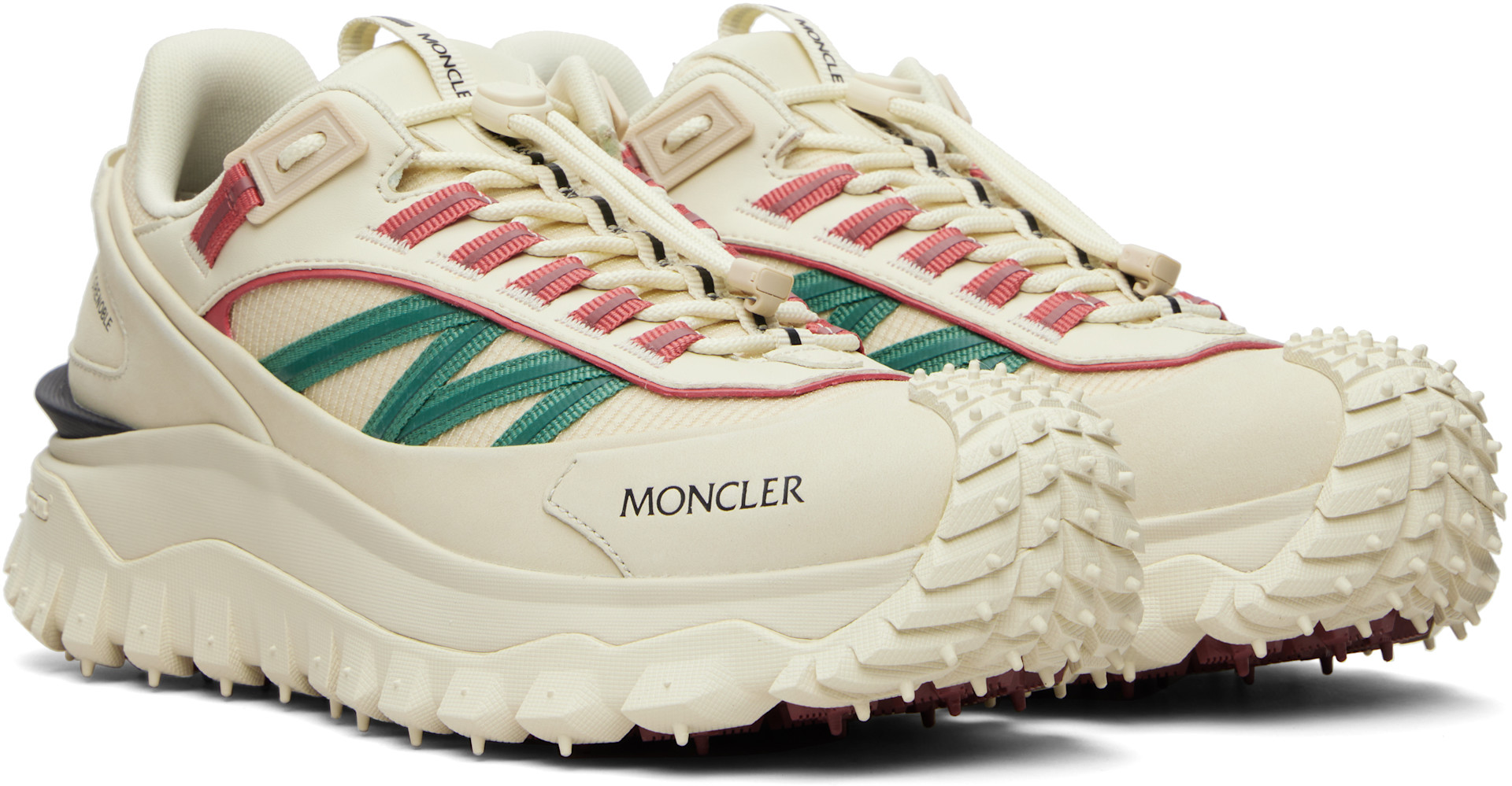 Moncler - 베이지 트레일그립 스니커즈