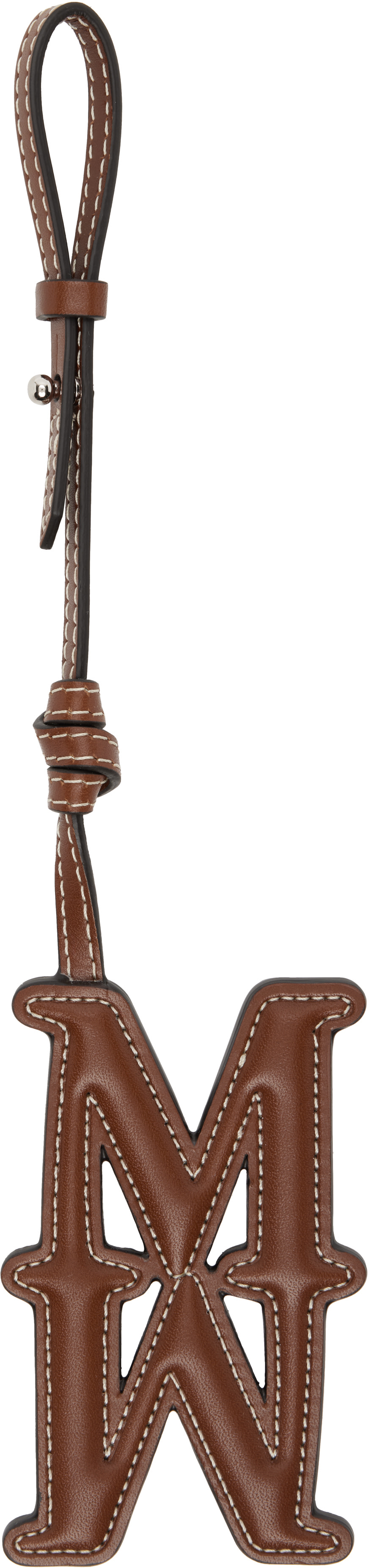 Max Mara - Breloque pour sac en cuir à monogramme