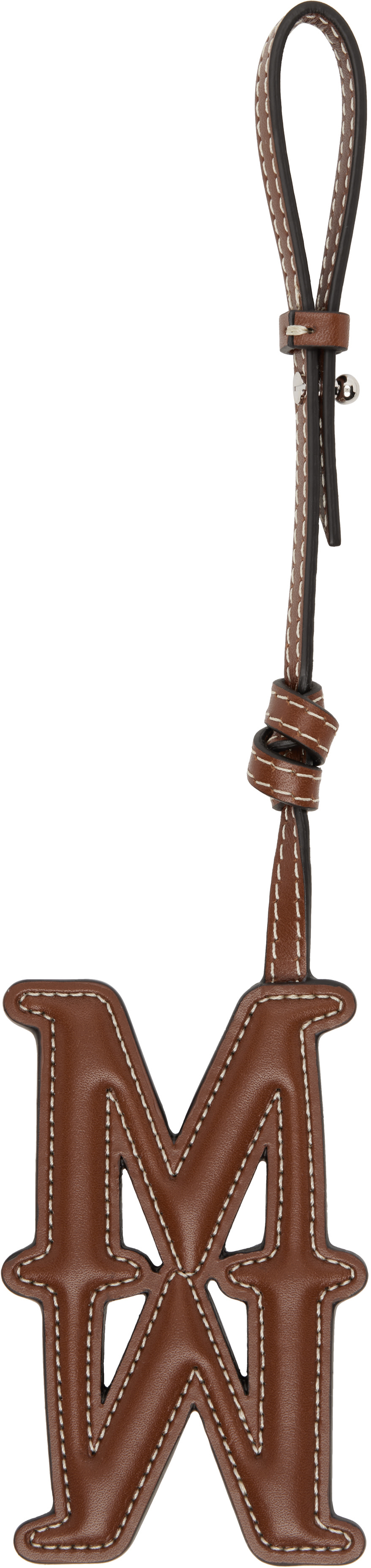 Max Mara - Breloque pour sac en cuir à monogramme
