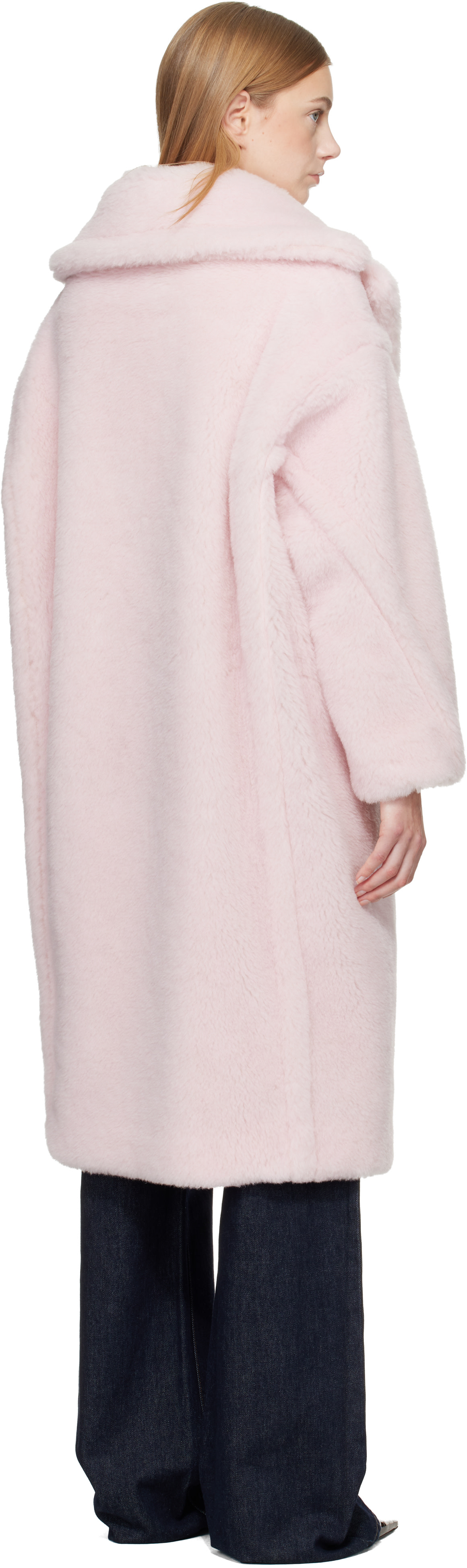 Max Mara: ピンク Tedgirl コート | SSENSE 日本