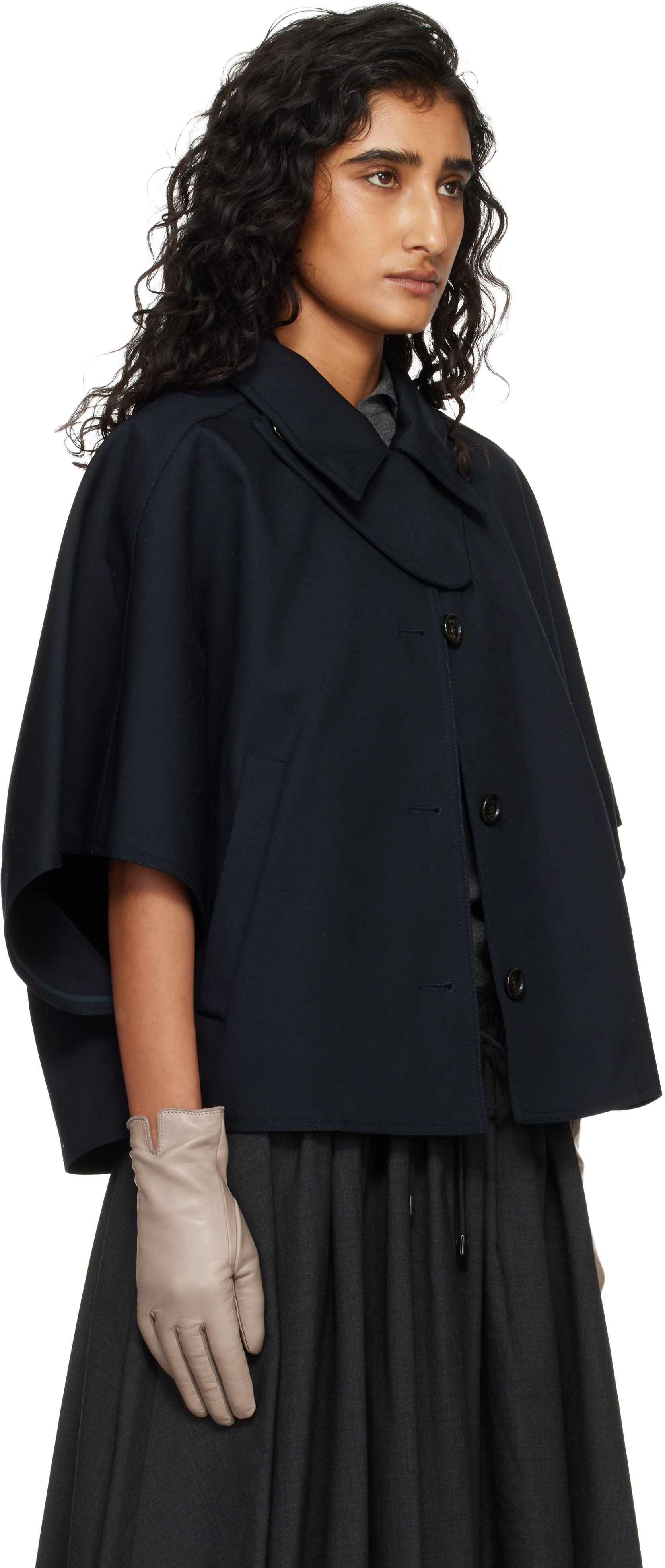 Max Mara - Blouson Paggio bleu marine