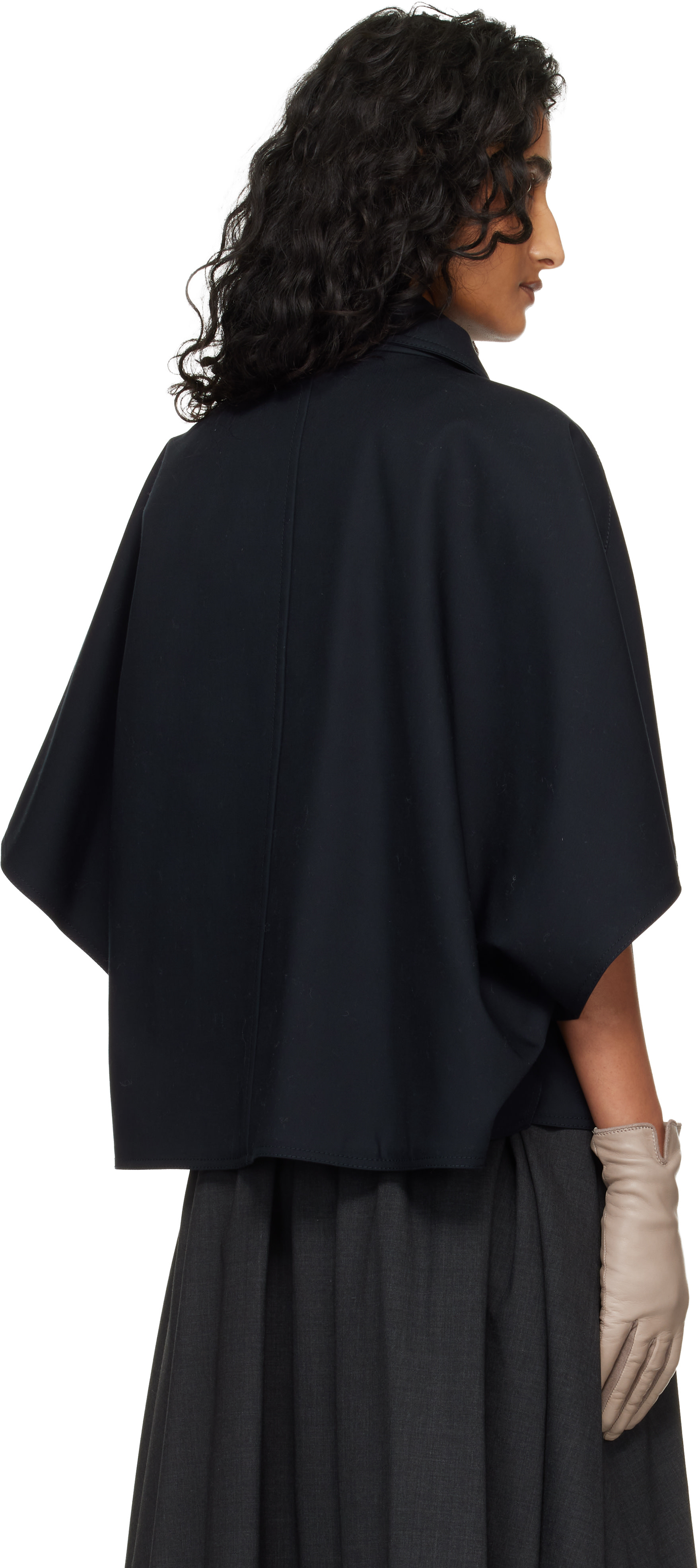 Max Mara - Blouson Paggio bleu marine