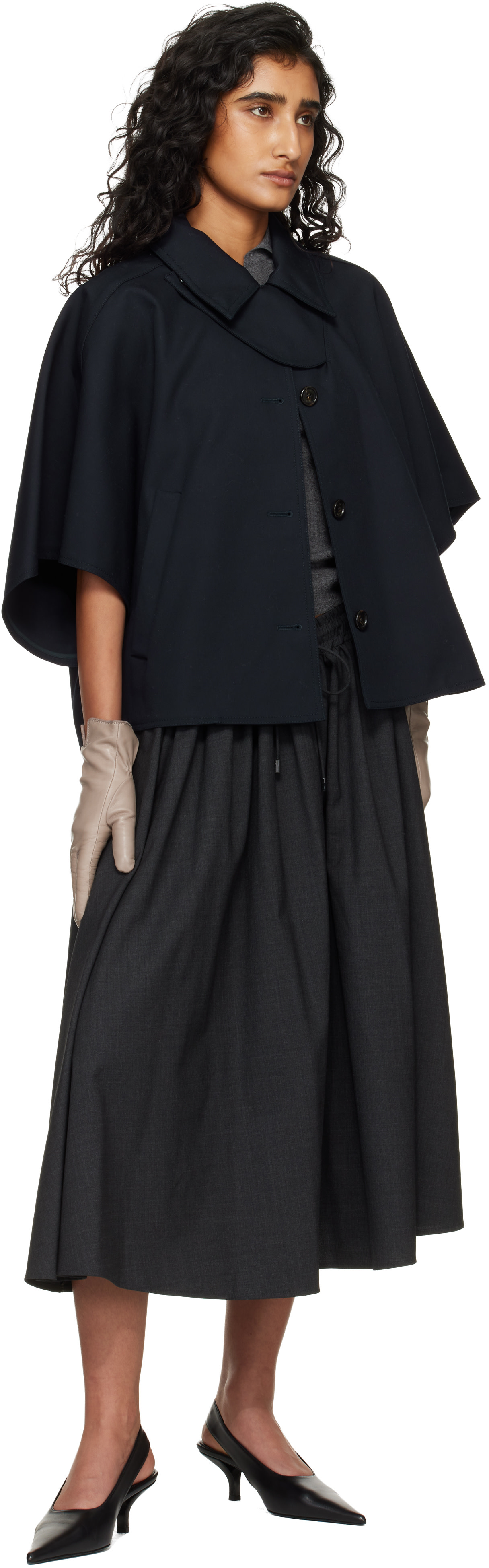 Max Mara - Blouson Paggio bleu marine