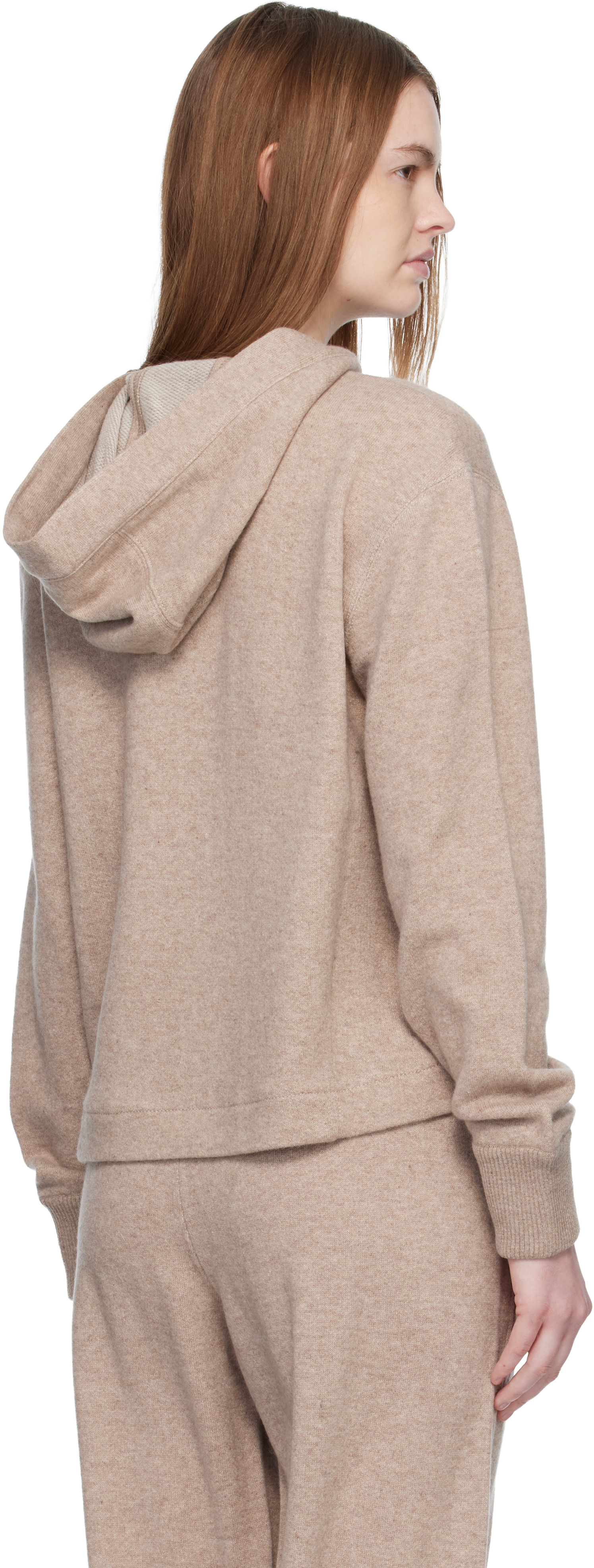 Max Mara - Pull à capuche Mxpfilm beige