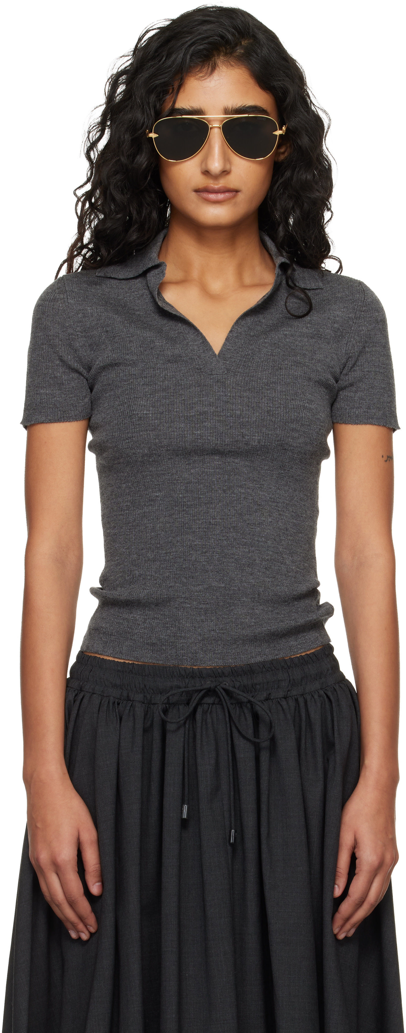 Max Mara - Polo Albero gris