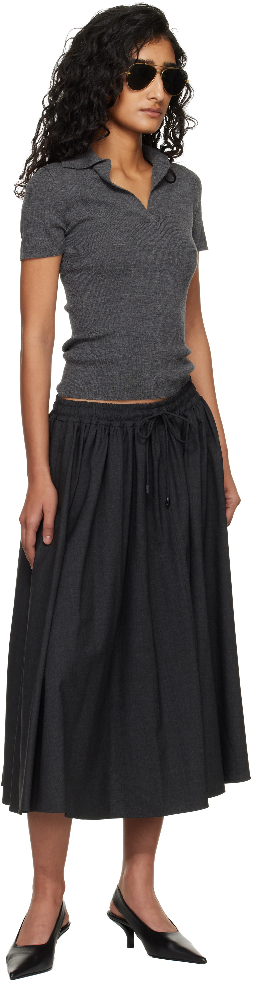 Max Mara - Polo Albero gris