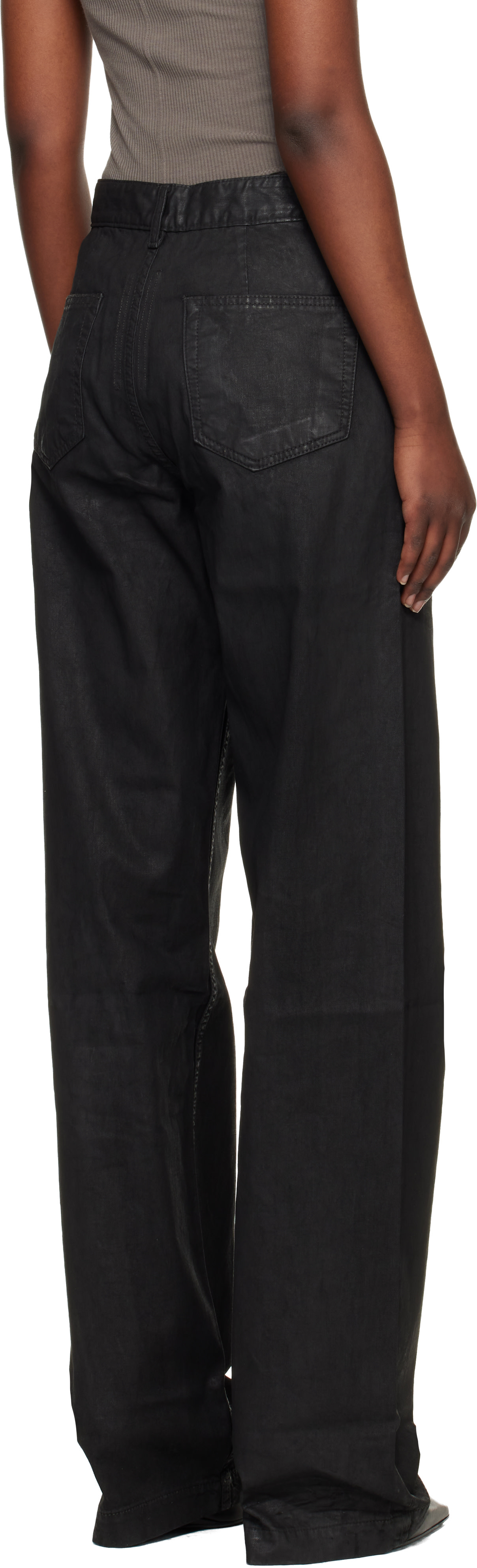 Rick Owens DRKSHDW: ブラック Temple Geth ジーンズ | SSENSE 日本