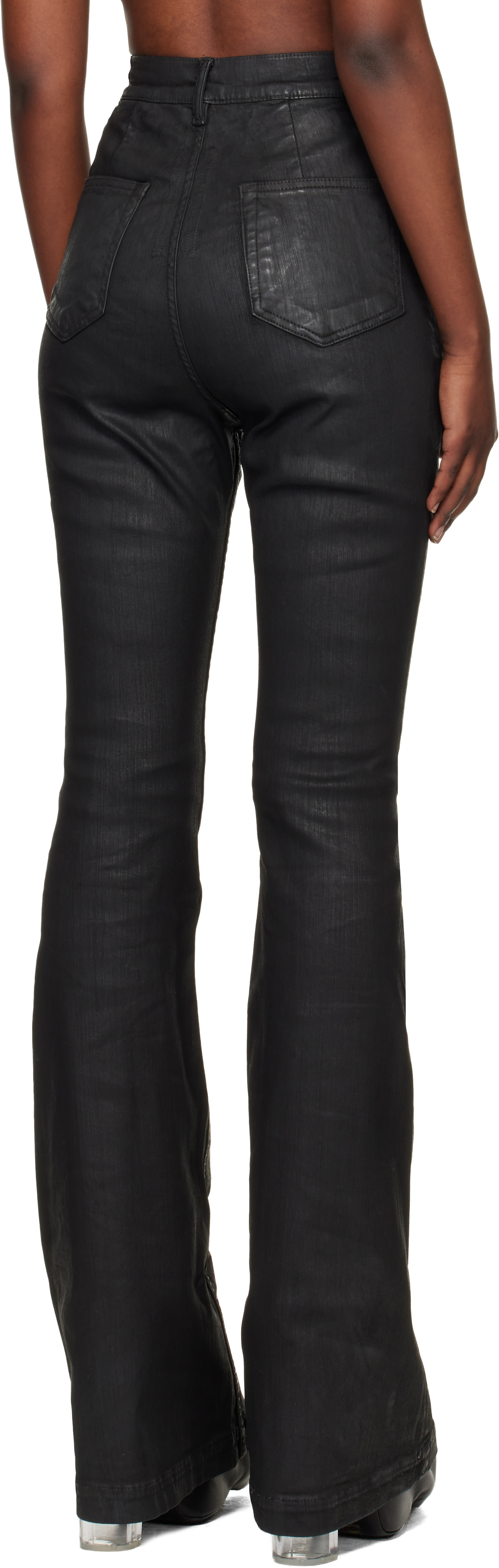 Rick Owens DRKSHDW: Black Temple Bolan Bootcut Jeans | SSENSE