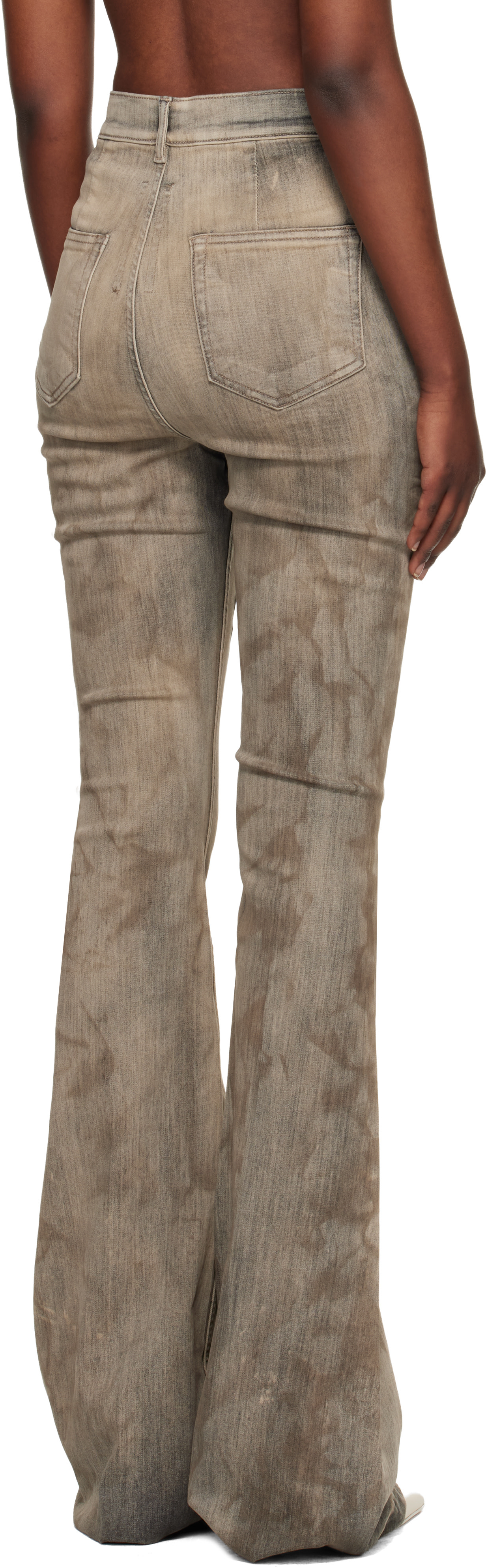 Rick Owens DRKSHDW: Gray Temple Bolan Bootcut Jeans | SSENSE