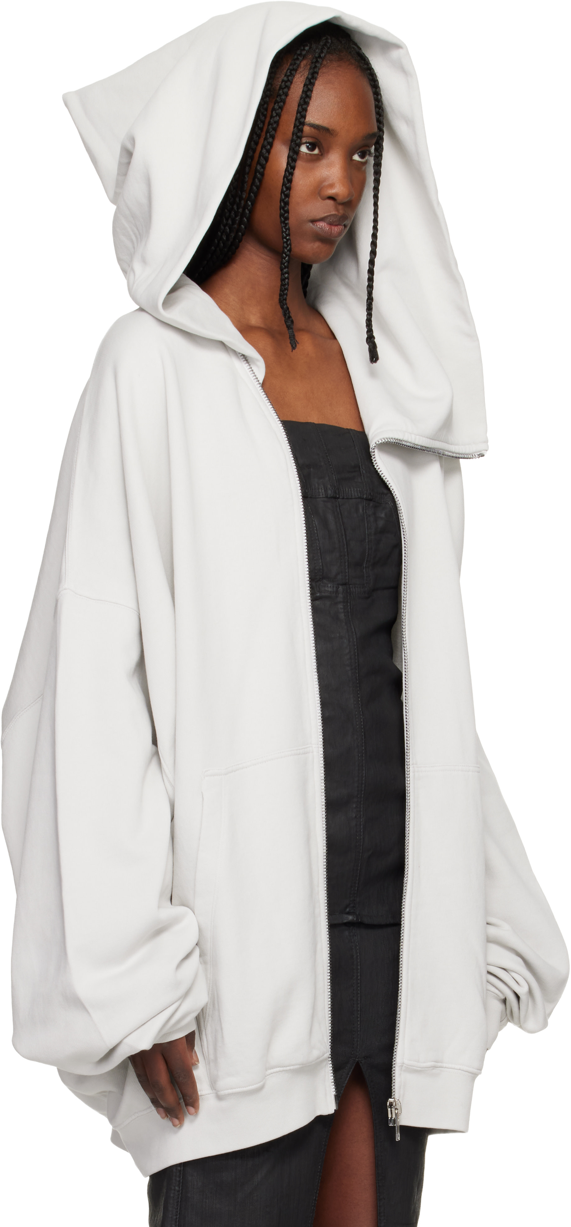 Rick Owens DRKSHDW: Off-White Temple Mountain Hun Hoodie | SSENSE