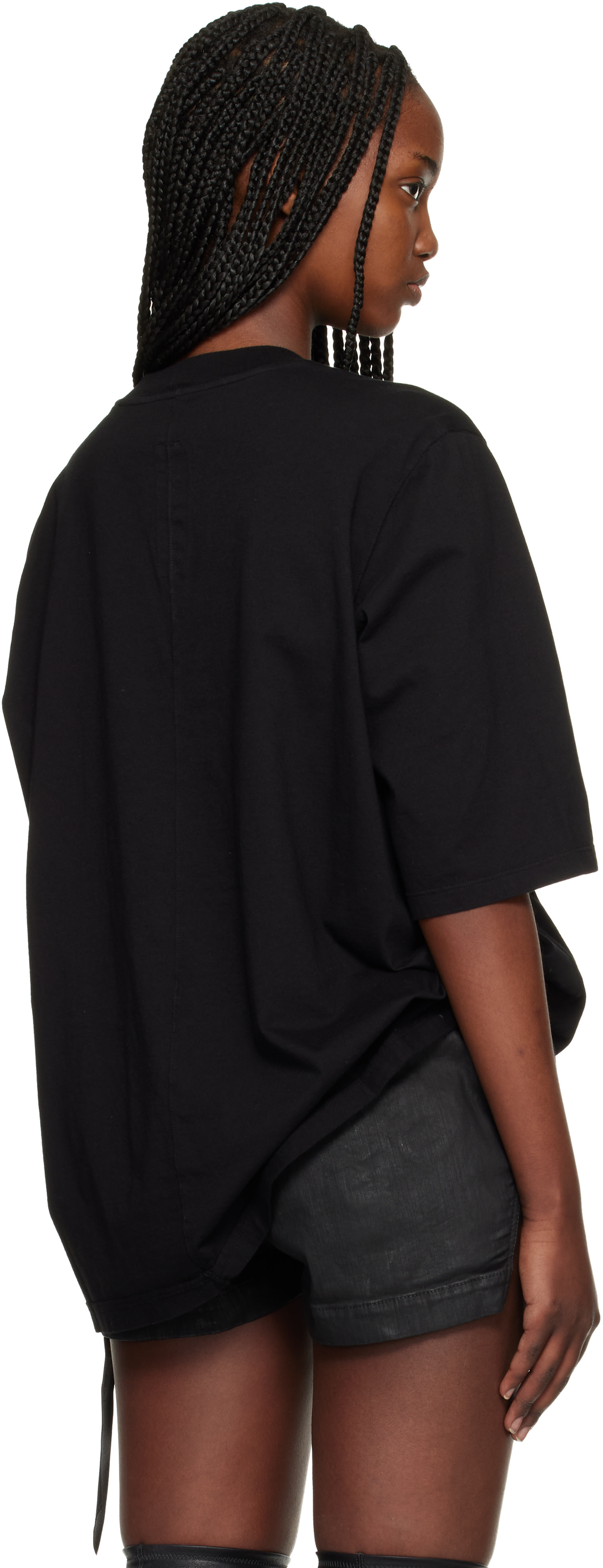 Rick Owens DRKSHDW: Black Temple Walrus T-shirt | SSENSE