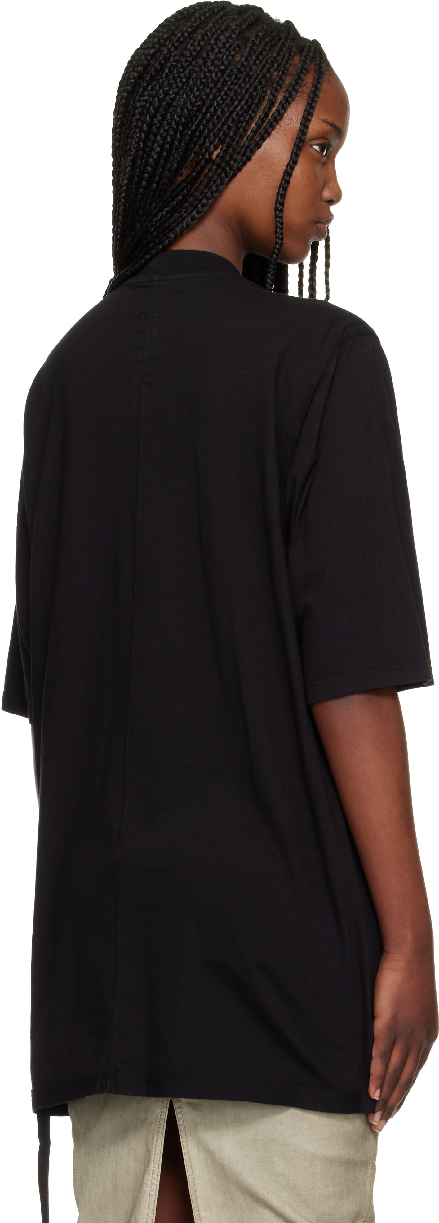 Rick Owens DRKSHDW: Black Temple Jumbo S/S T-shirt | SSENSE