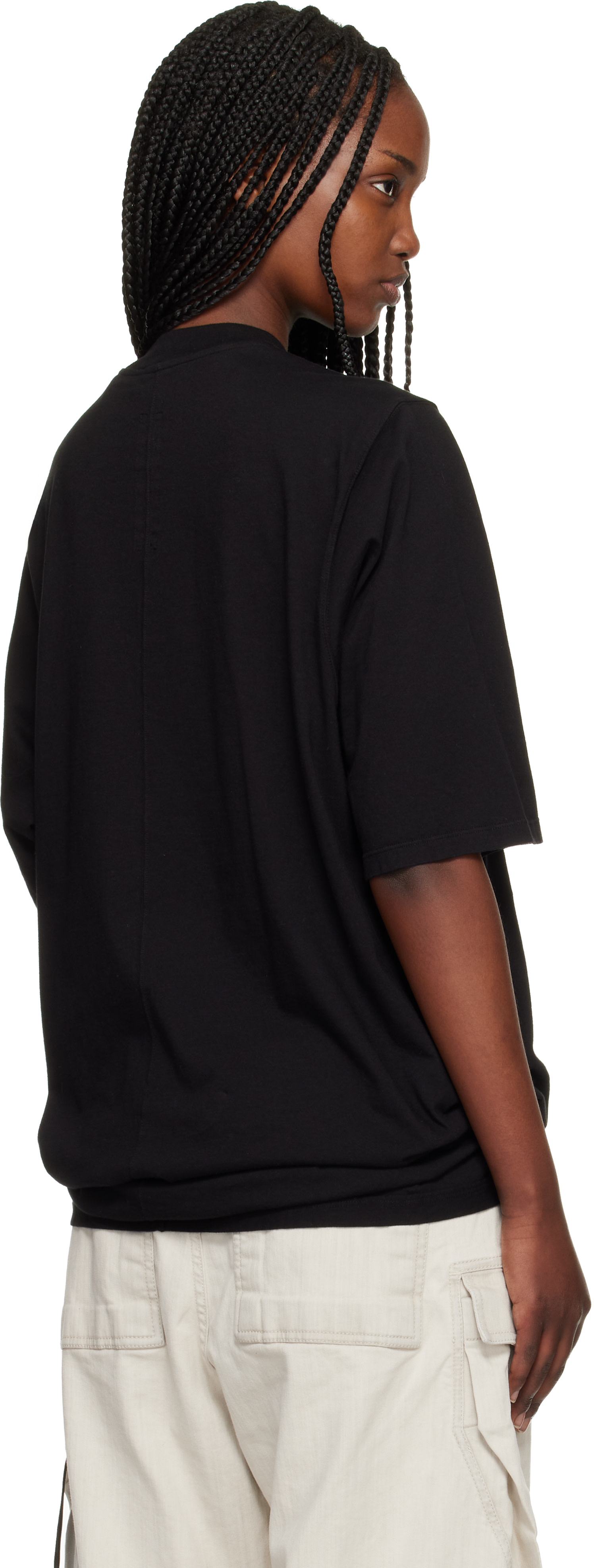 Rick Owens DRKSHDW: Black Temple Jumbo S/S T-shirt | SSENSE