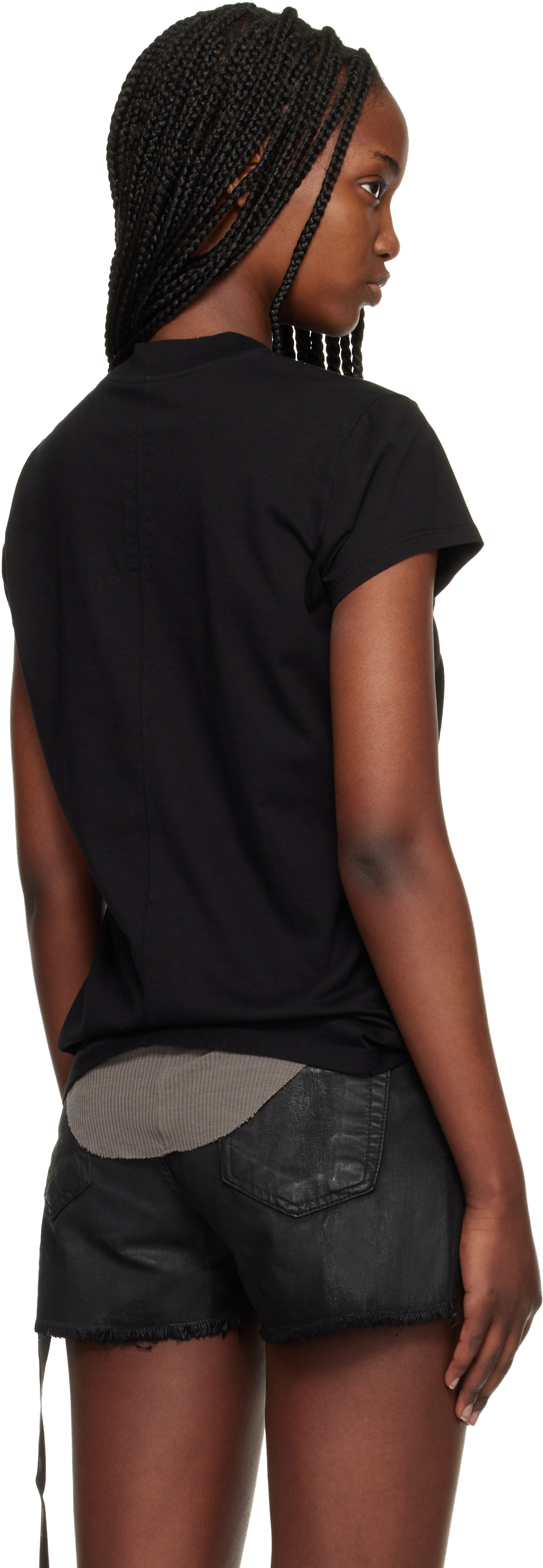 Rick Owens DRKSHDW: Black Temple Small Level T-shirt | SSENSE