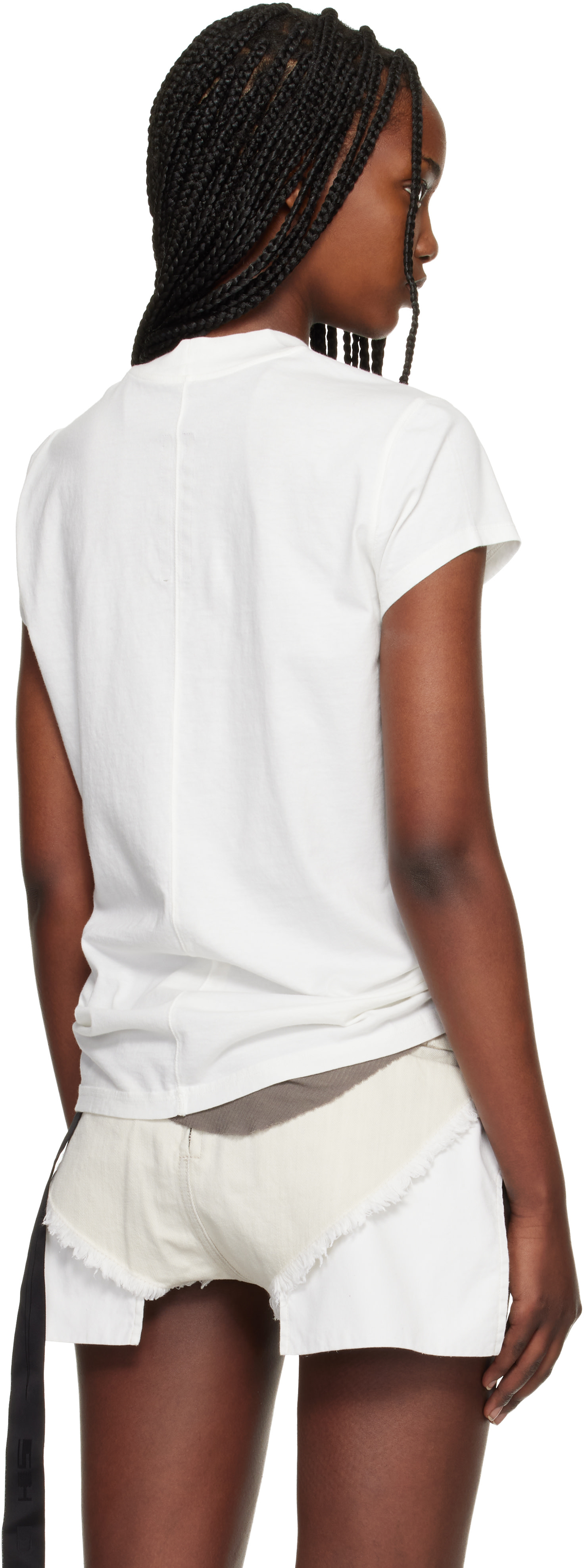 Rick Owens DRKSHDW: White Temple Small Level T-shirt | SSENSE