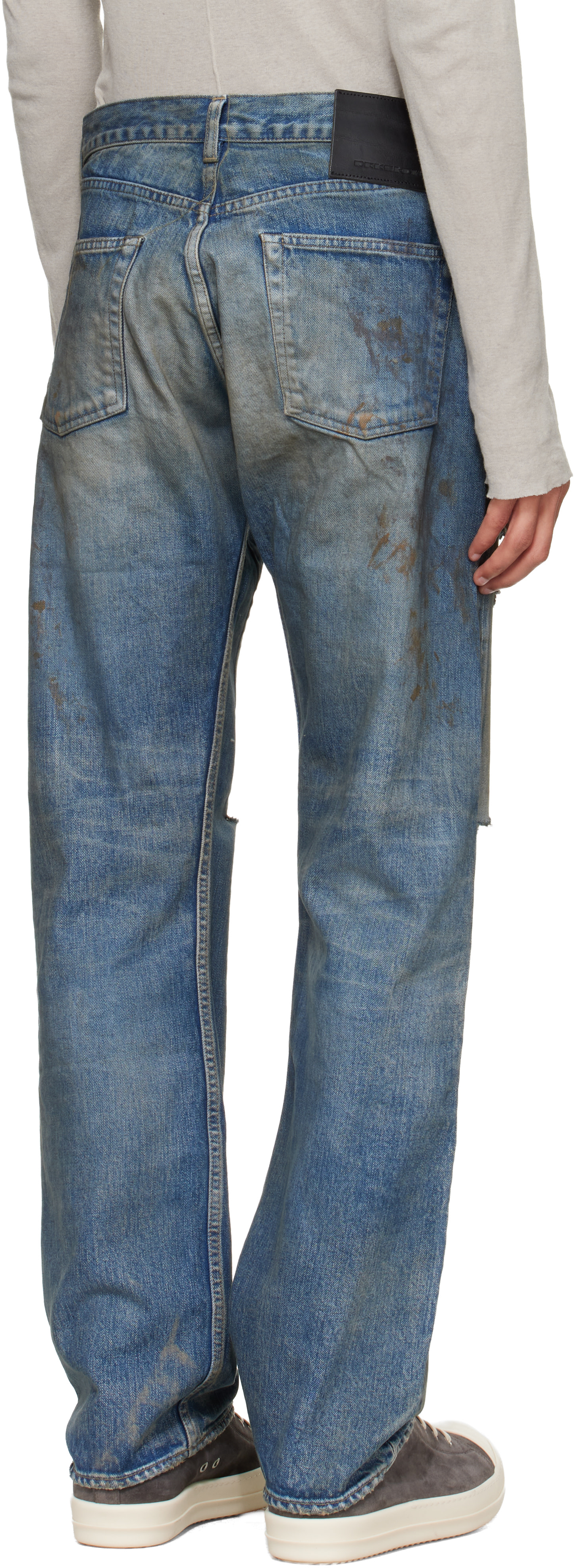 Rick Owens DRKSHDW: Blue Temple Kurdt Jeans | SSENSE