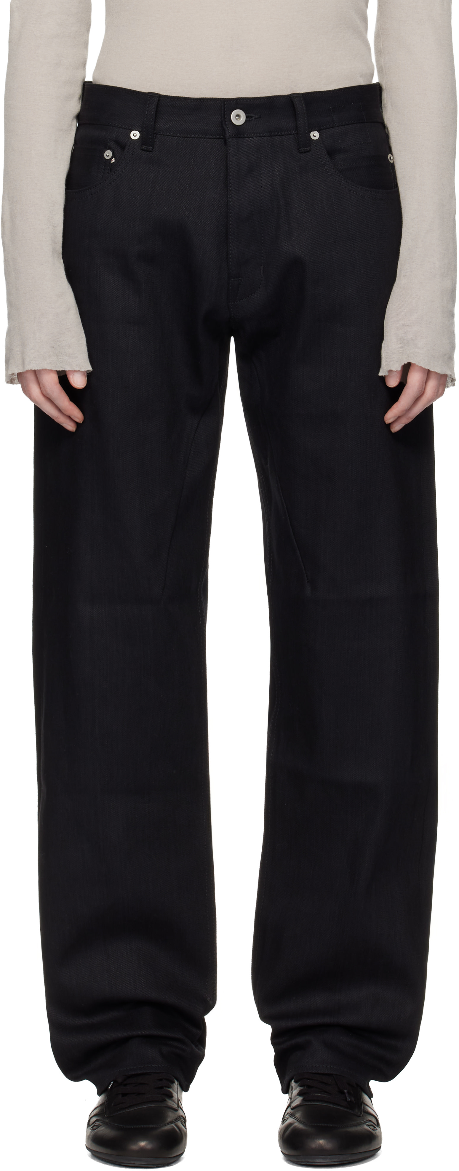 Rick Owens DRKSHDW: Black Temple Kurdt Jeans | SSENSE