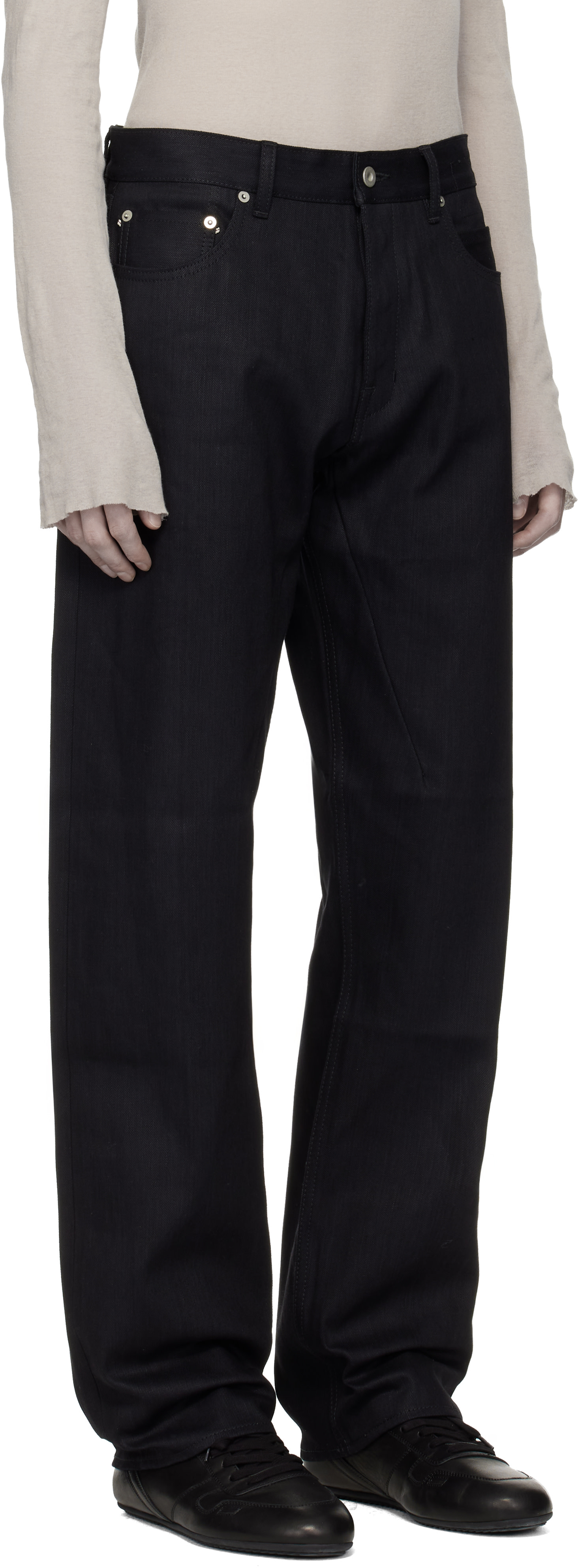 Rick Owens DRKSHDW: Black Temple Kurdt Jeans | SSENSE