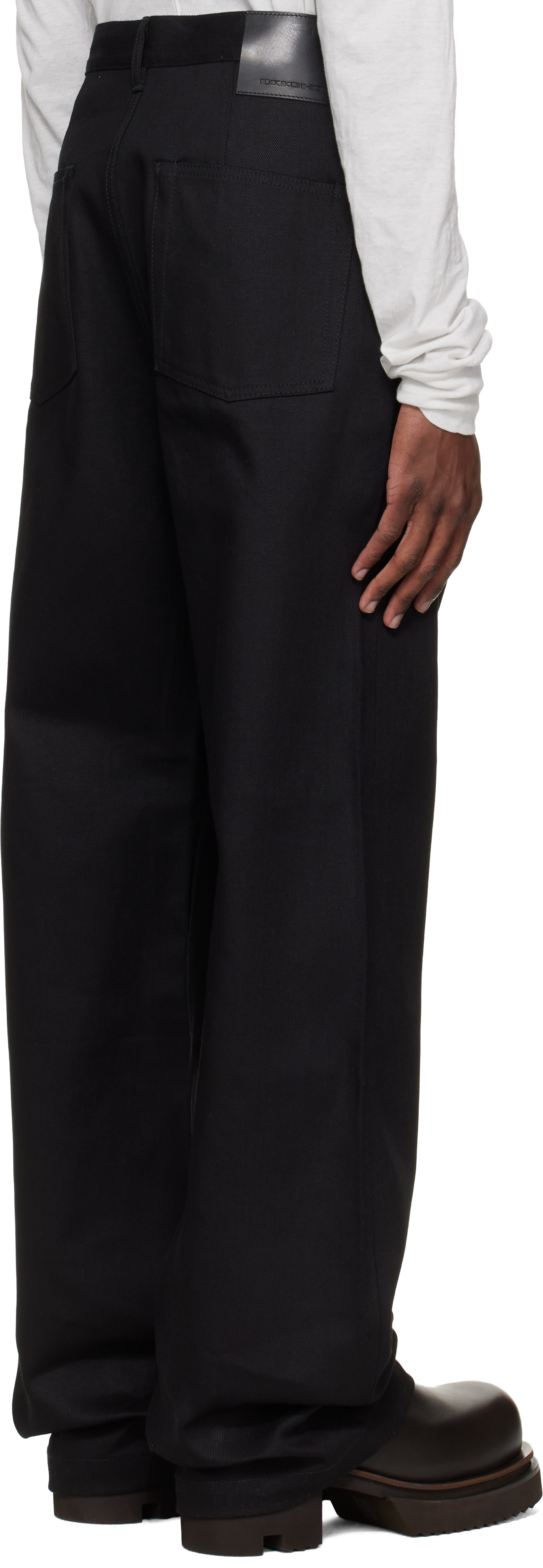 Rick Owens DRKSHDW: Black Temple Strobe Jeans | SSENSE