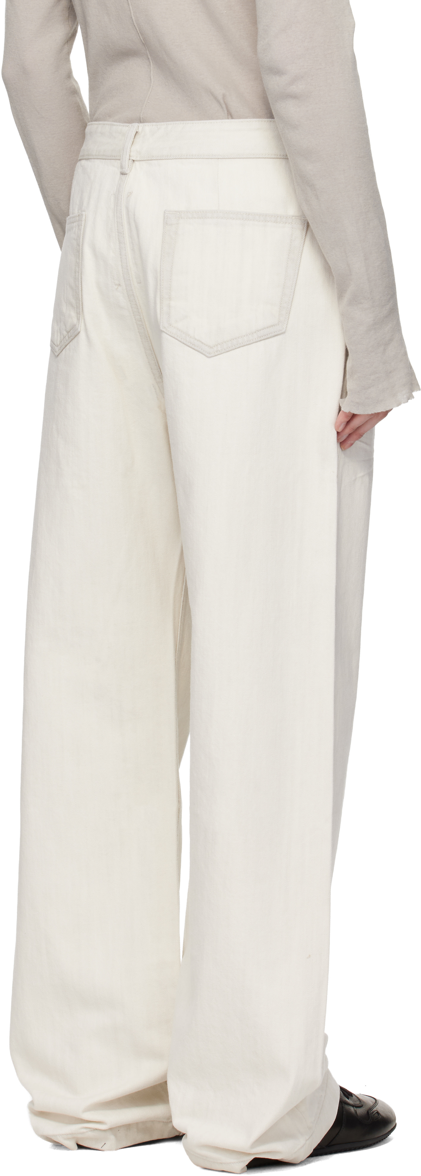 Rick Owens DRKSHDW: Off-White Temple Geth Jeans | SSENSE