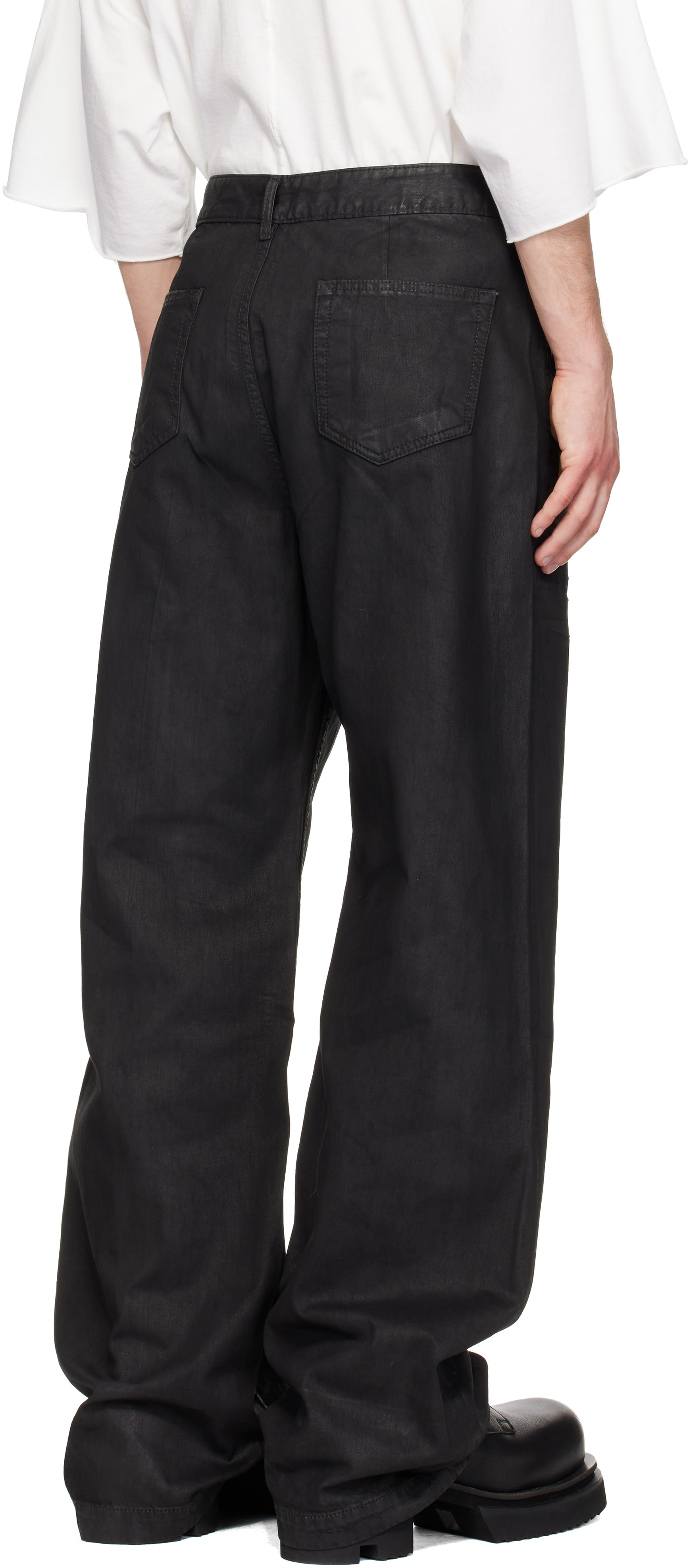 Rick Owens DRKSHDW: Black Temple Geth Jeans | SSENSE