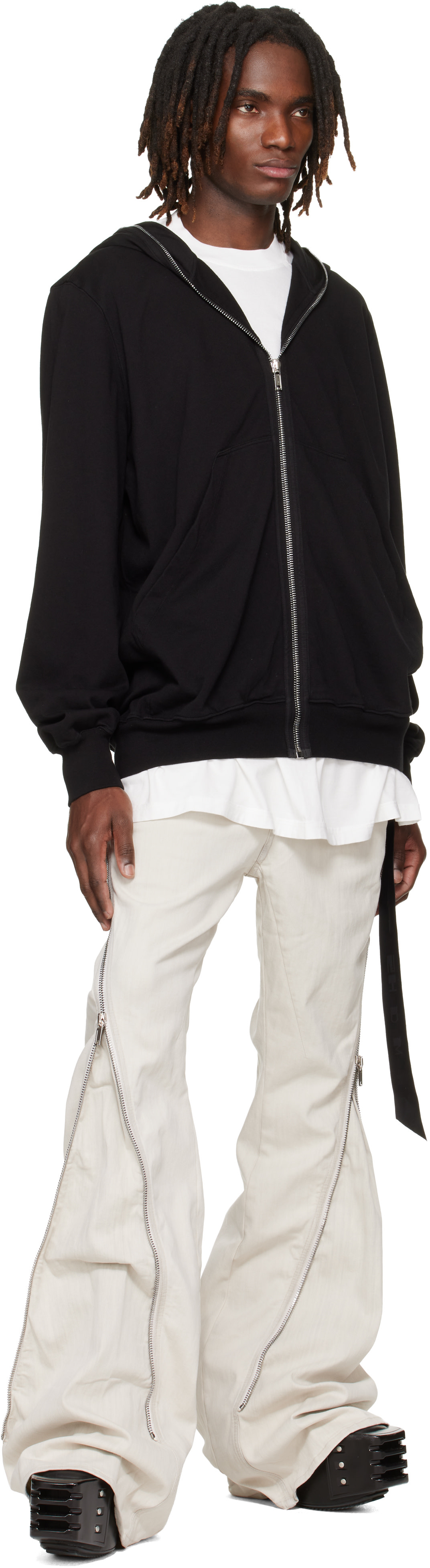 Rick Owens DRKSHDW: Off-White Temple Bolan Banana Jeans | SSENSE