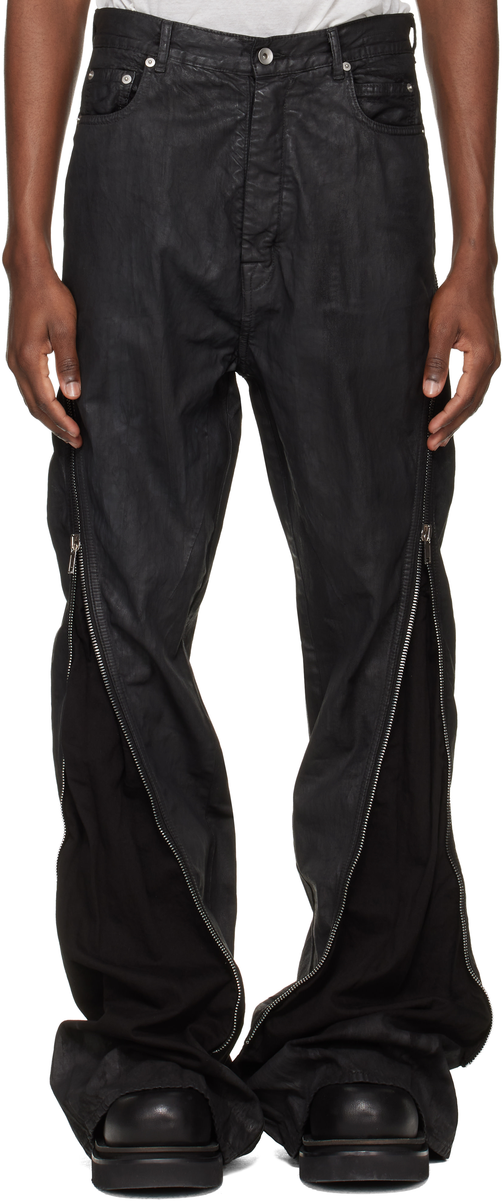 パンツ Rick Owens DRKSHDW Bolan Banana 29 SBW Rick Owens DRKSHDW: Black Temple Bolan Banana Jeans | SSENSE Canada