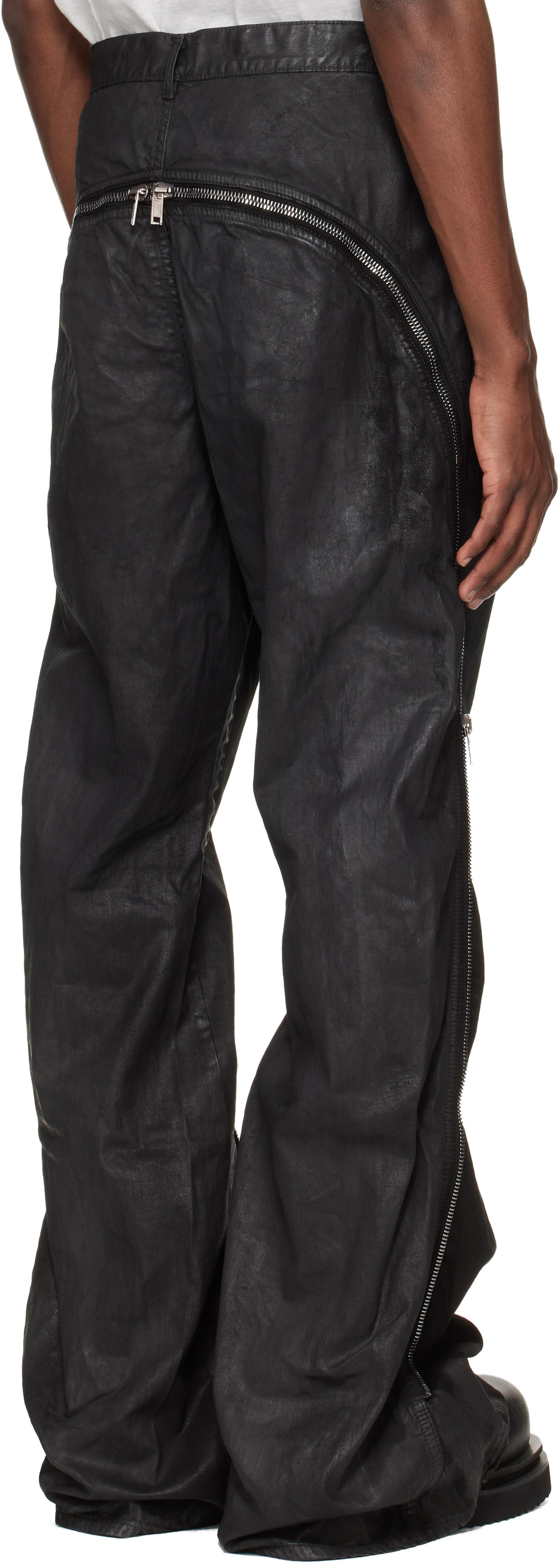 Rick Owens DRKSHDW: Black Temple Bolan Banana Jeans | SSENSE