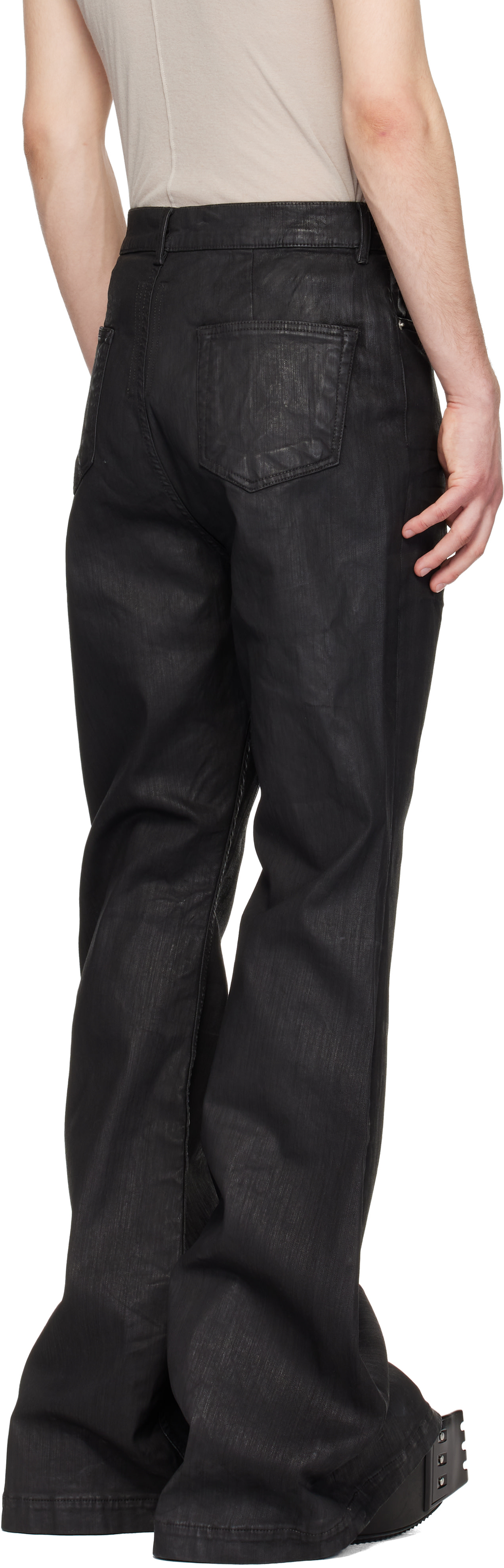 Rick Owens DRKSHDW: Black Temple Bolan Bootcut Jeans | SSENSE
