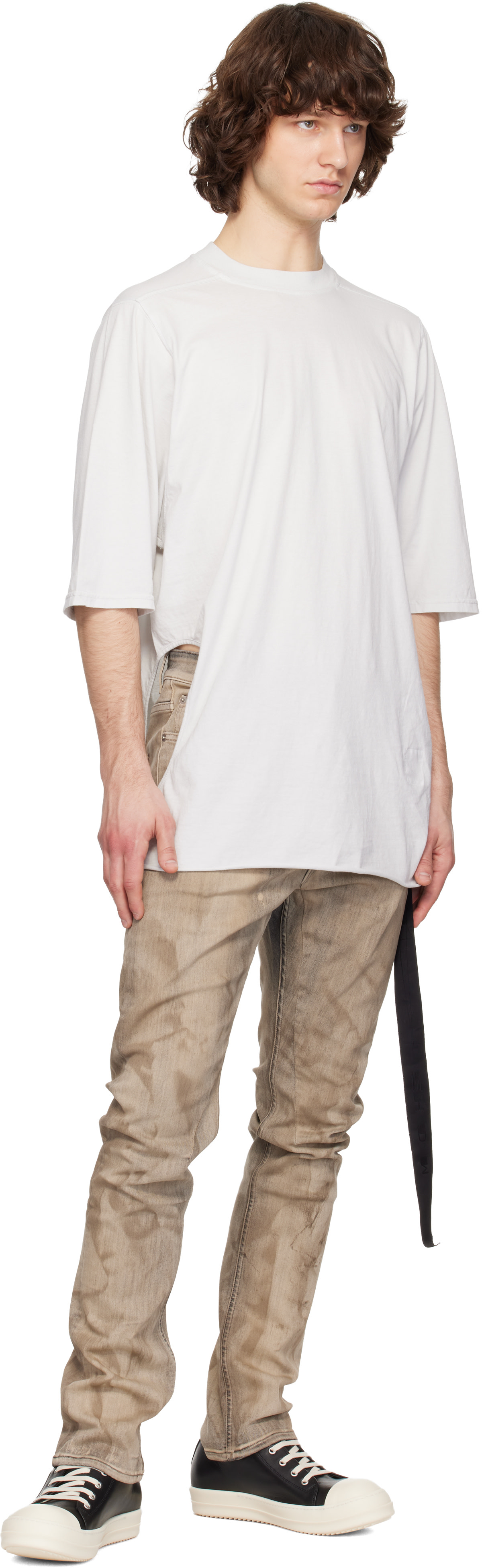 Rick Owens DRKSHDW: Gray Temple Detroit Cut Jeans | SSENSE Canada