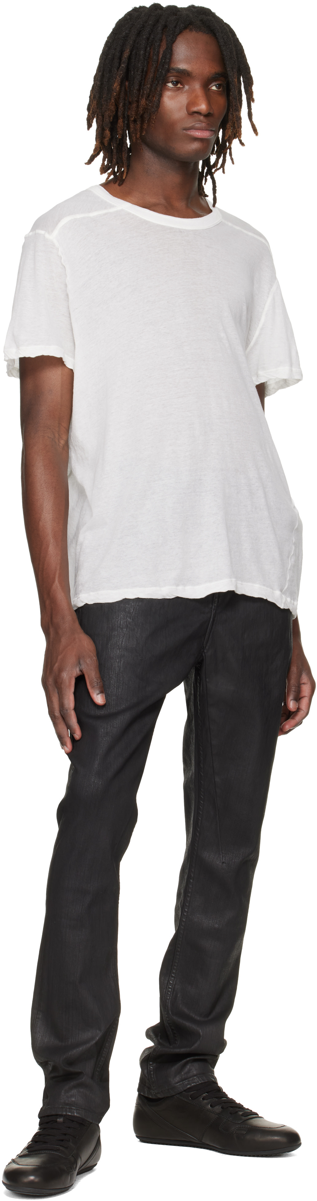 Rick Owens DRKSHDW: ブラック Temple Detroit Cut ジーンズ | SSENSE 日本