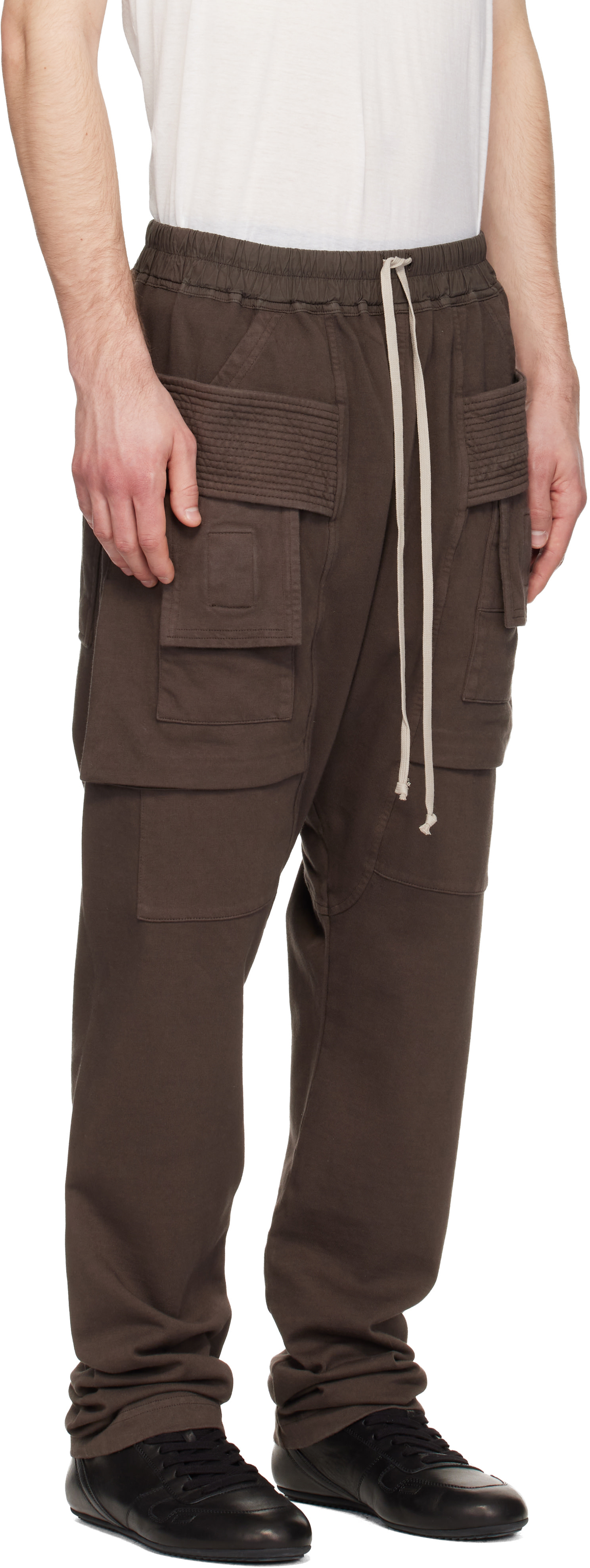 【美品タグ付】RICK OWENS DRKSHDW パンツ ゴッドグレー M Rick Owens DRKSHDW: グレー Temple Creatch カーゴパンツ | SSENSE 日本