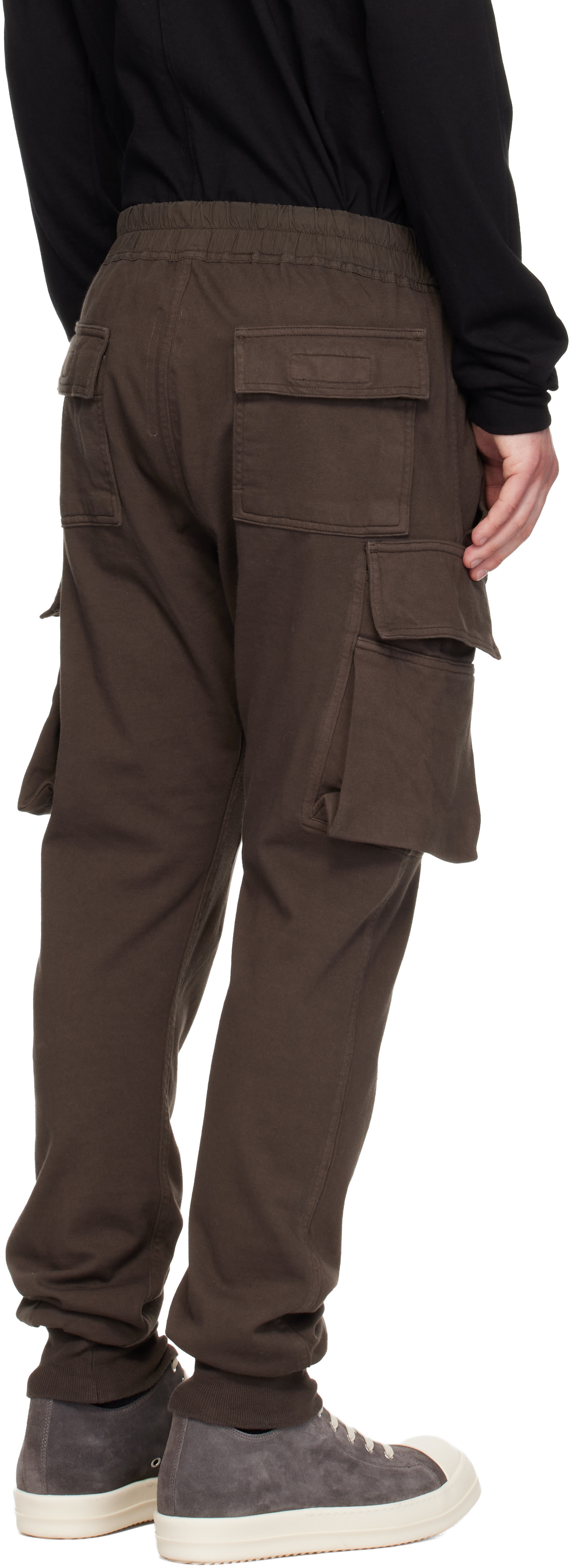 Rick Owens DRKSHDW: Gray Temple Mastodon Cut Cargo Pants | SSENSE