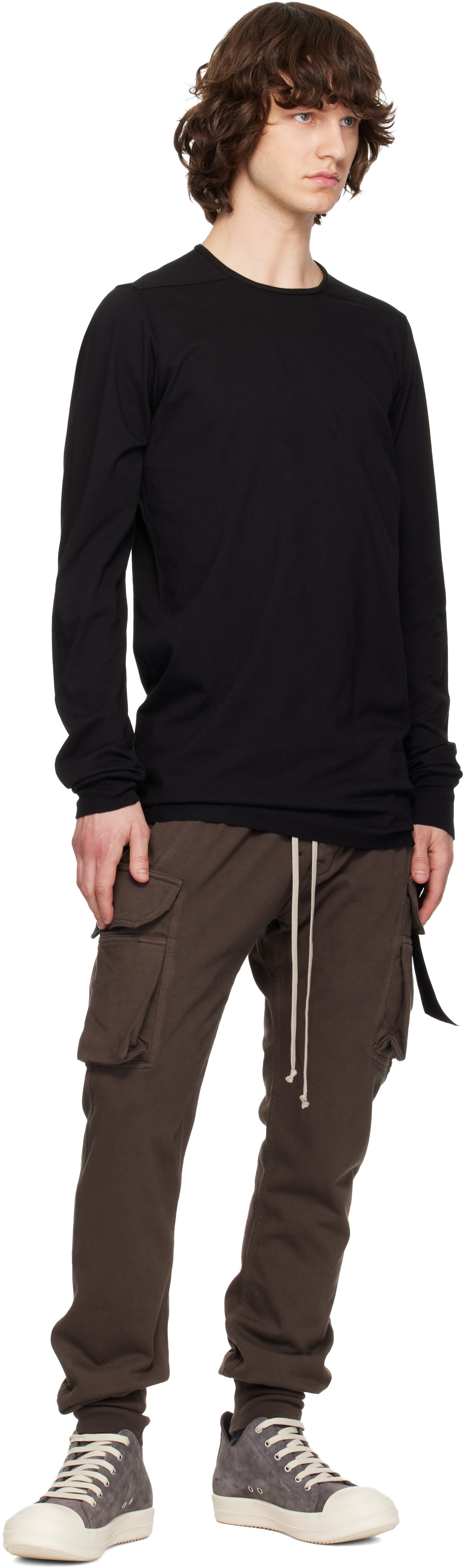 Rick Owens DRKSHDW: Gray Temple Mastodon Cut Cargo Pants | SSENSE