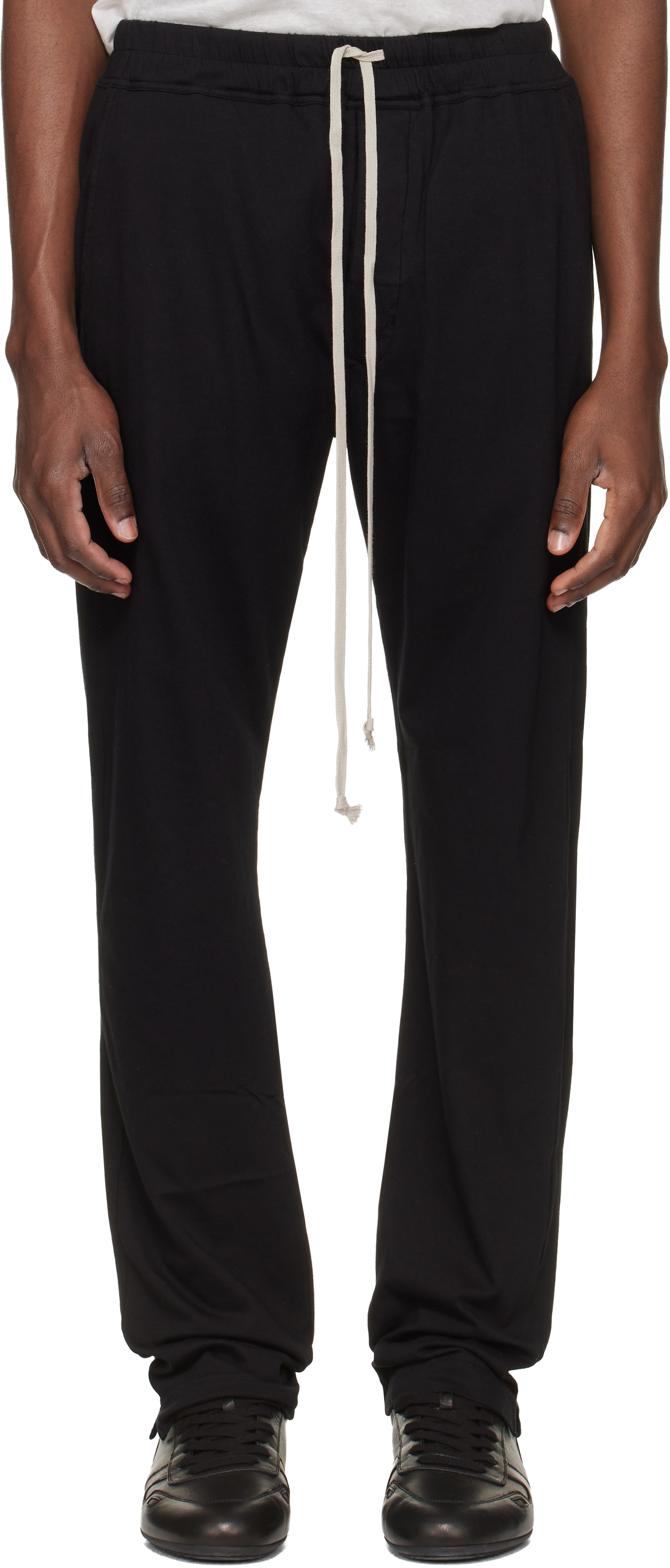 パンツ DRKSHDW DRAWSTRING JOGGER PANTS Rick Owens DRKSHDW: Black Temple Berlin Drawstring Sweatpants | SSENSE